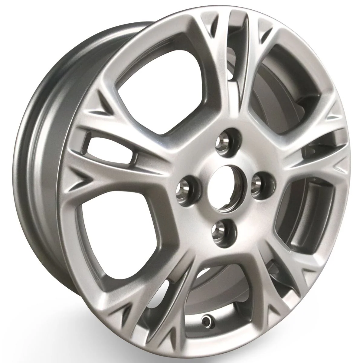 FIESTA/KA+ 15" ALLOY WHEEL 5-SPOKE DESIGN SPARKLE SILVER FINISH 2012-2019 2238224 - Image 3