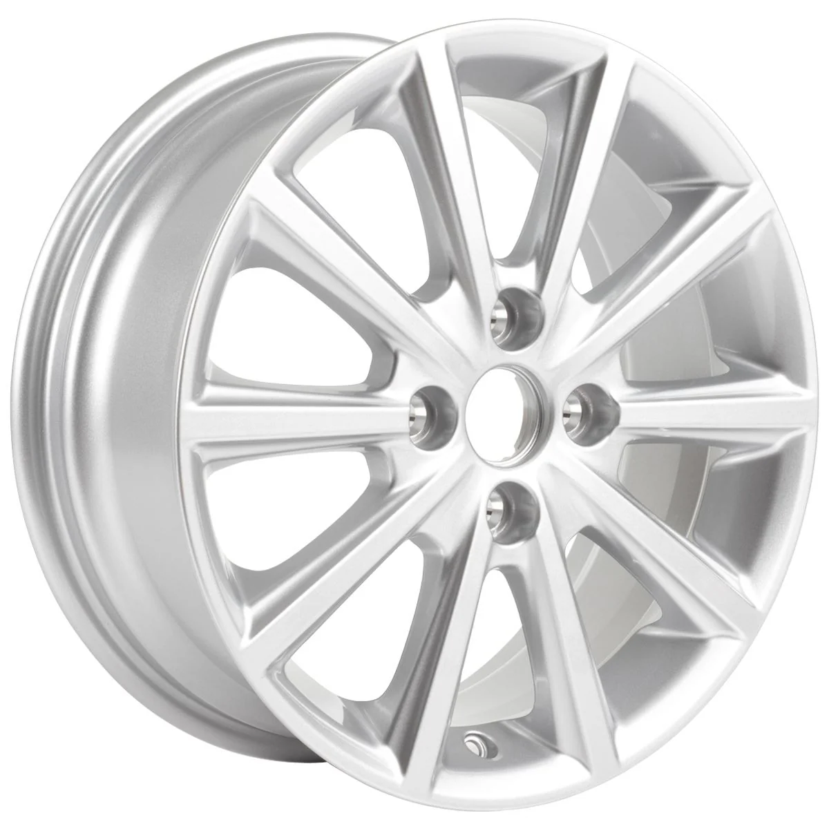 FIESTA 16" ALLOY WHEEL 10-SPOKE DESIGN SPARKLE SILVER FINISH 2017-2023 - Image 2