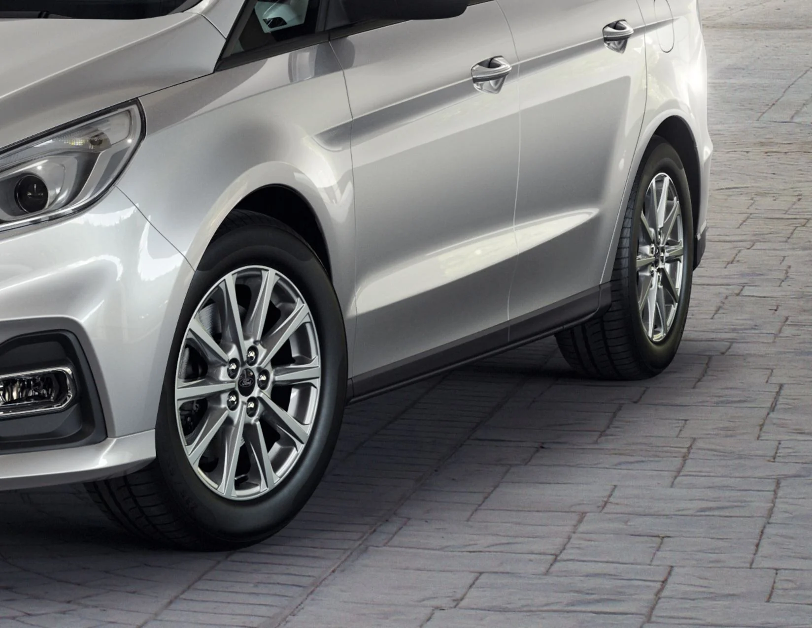 GALAXY S-MAX 17" ALLOY WHEEL 10-SPOKE DESIGN SPARKLE SILVER FINISH 2015-2023 1889410 - Image 2