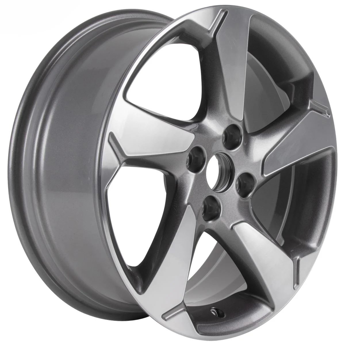 FIESTA 17" ALLOY WHEEL 5-SPOKE DESIGN ROCK METALLIC MACHINED FINISH 2017-2023 - Image 2