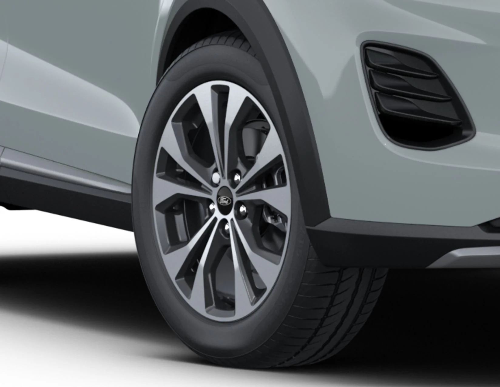 TRANSIT/TOURNEO COURIER 17" ALLOY WHEEL 5X2-SPOKE DESIGN MAGNETIC MACHINED FINISH 2023-ONWARDS 2660428 - Image 2