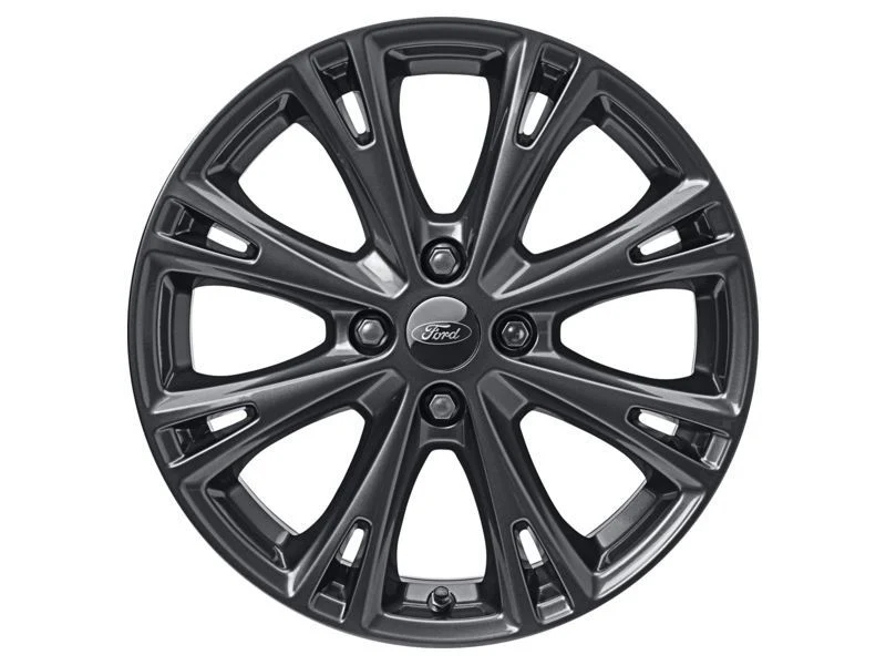 FIESTA 17" ALLOY WHEEL 8-SPOKE DESIGN ROCK METALLIC FINISH 2012-2019 - Image 3