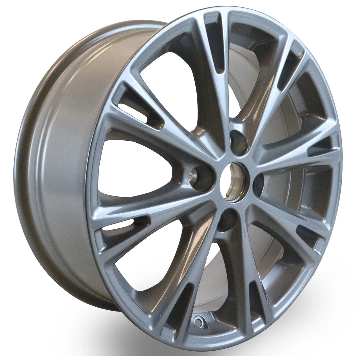 FIESTA 17" ALLOY WHEEL 8-SPOKE DESIGN ROCK METALLIC FINISH 2012-2019 - Image 5
