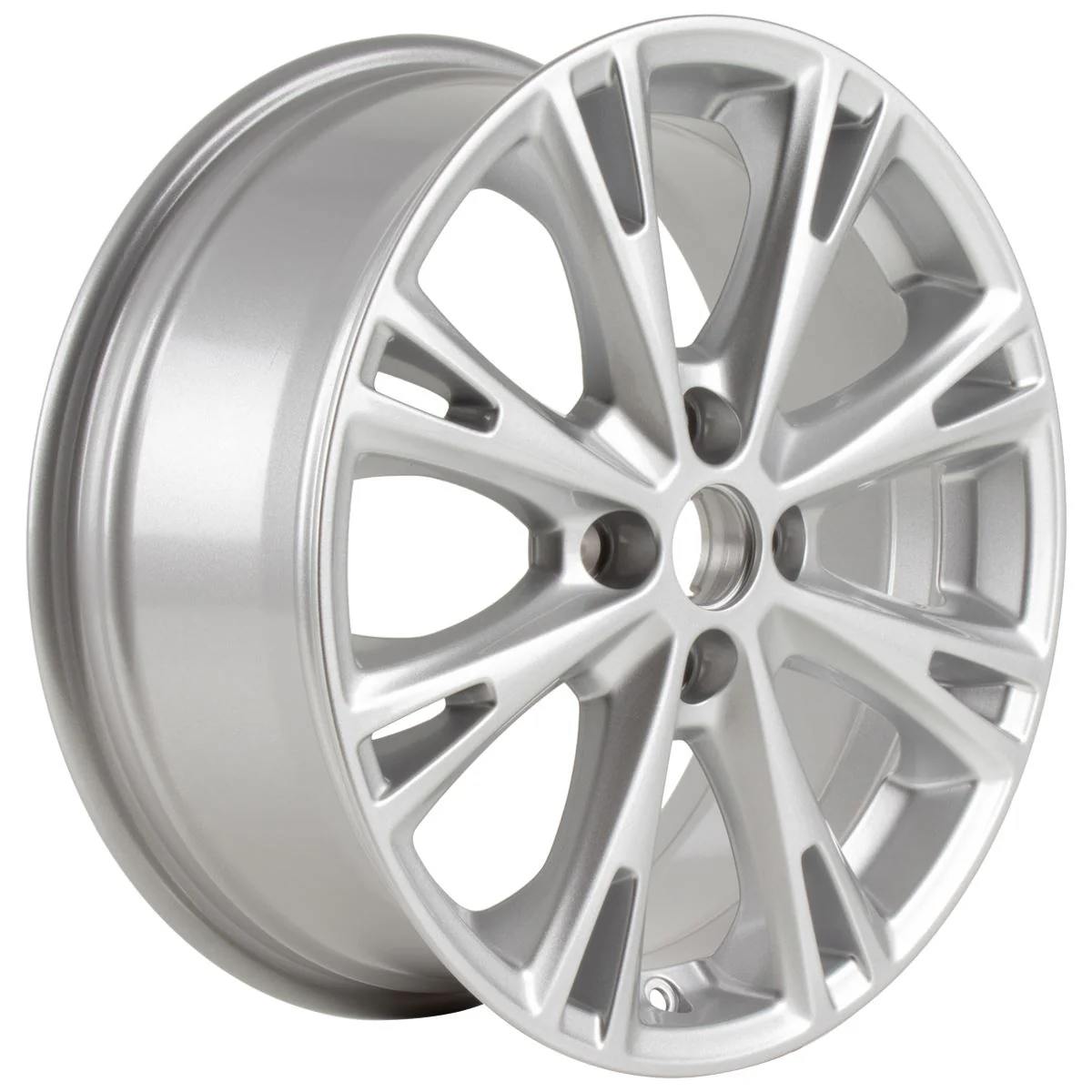 FIESTA 17" ALLOY WHEEL 8-SPOKE DESIGN SPARKLE SILVER FINISH 2012-2019 - Image 3