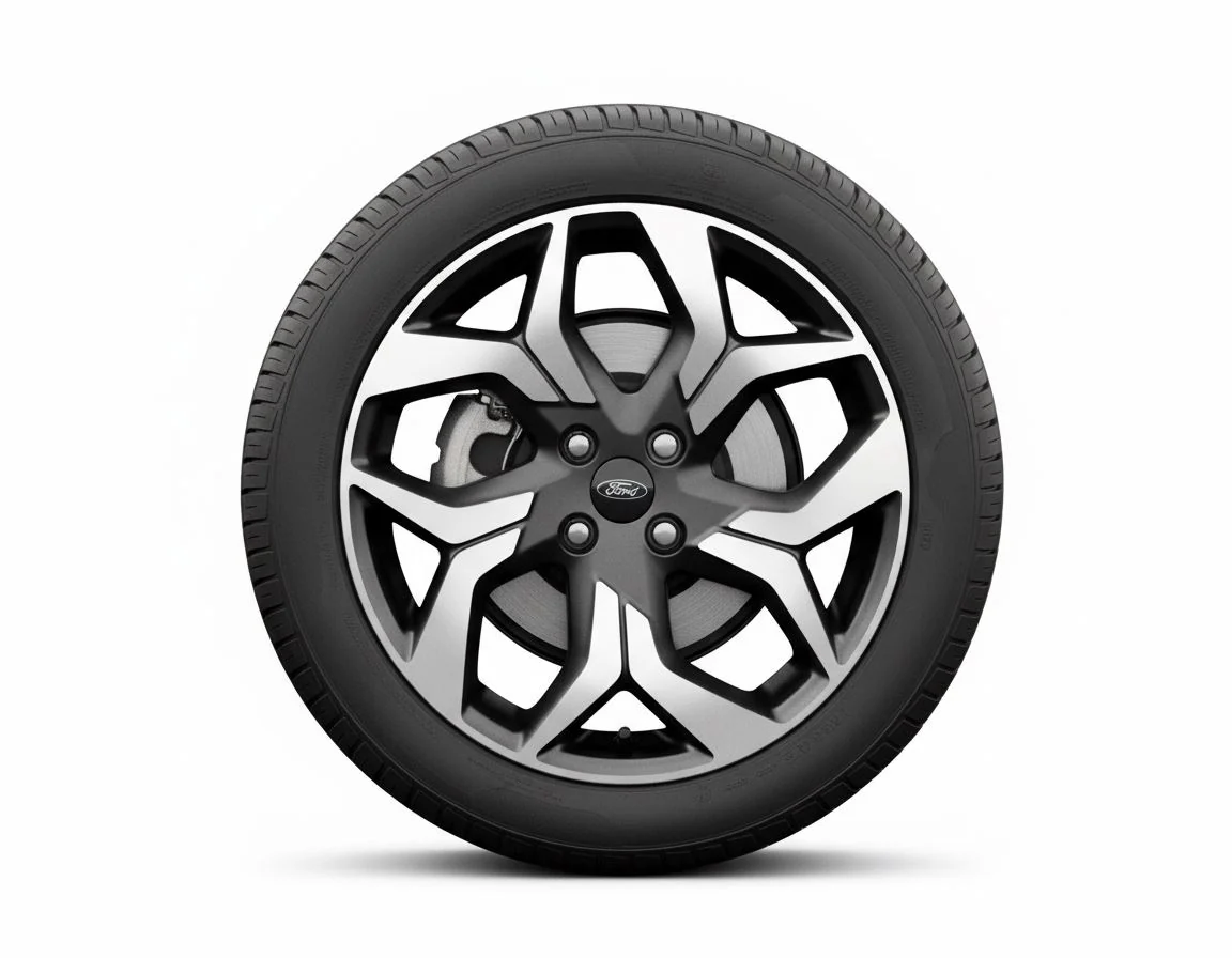 ECOSPORT 18" ALLOY WHEEL 5-SPOKE DESIGN ABSOLUTE BLACK MACHINED FINISH 2017-2023 2265014 - Image 3
