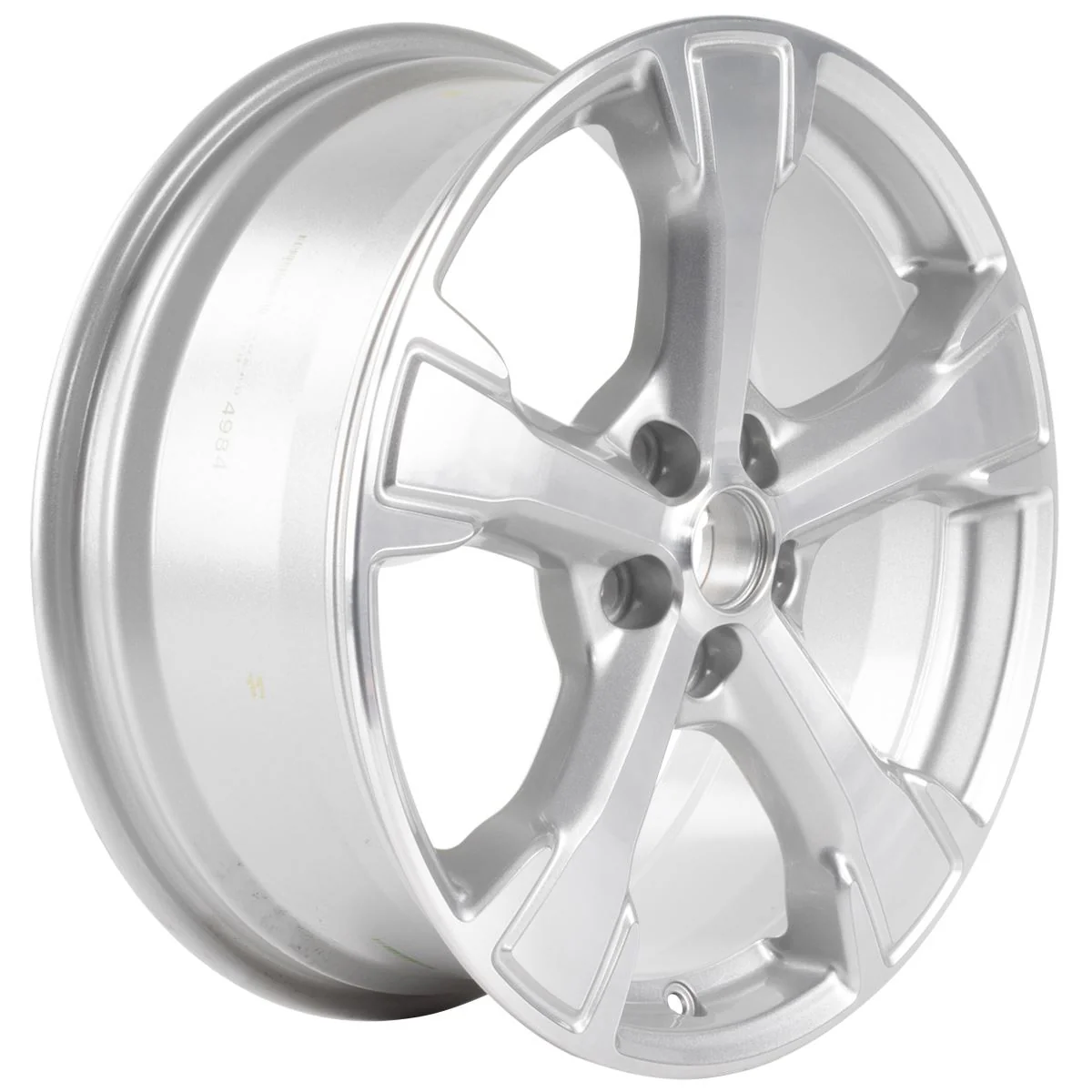 KUGA 18" ALLOY WHEEL 5-SPOKE DESIGN SPARKLE SILVER MACHINED FINISH 2016-2020 2238252 - Image 2