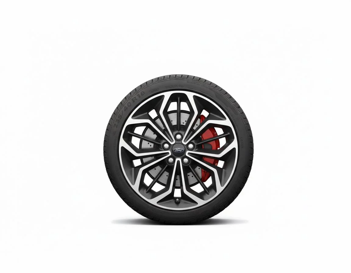 FOCUS 18" ALLOY WHEEL 5X2-SPOKE DESIGN MATT BLACK MACHINED FINISH 2018-2025 2246334 - Image 3