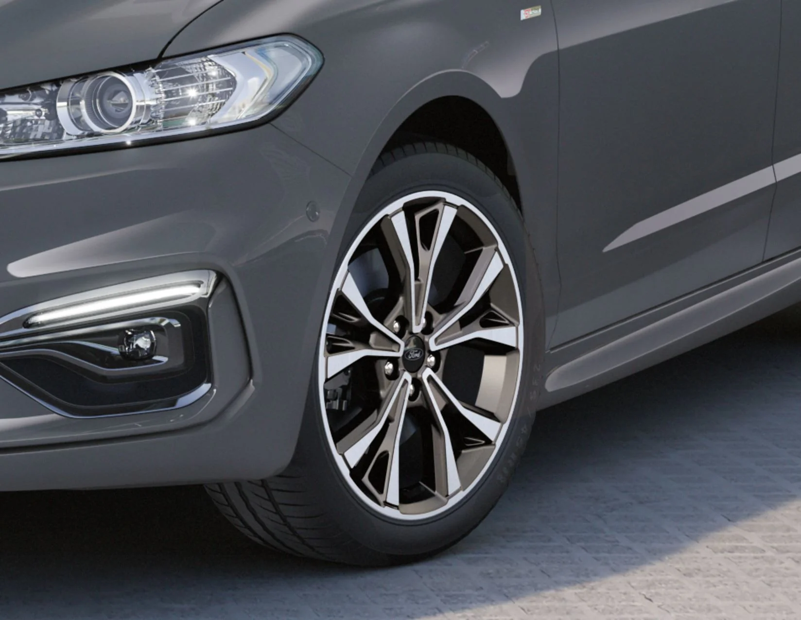 FOCUS C-MAX MONDEO 18" ALLOY WHEEL 5X2-SPOKE DESIGN TARNISH DARK MACHINED FINISH 2014-2022
