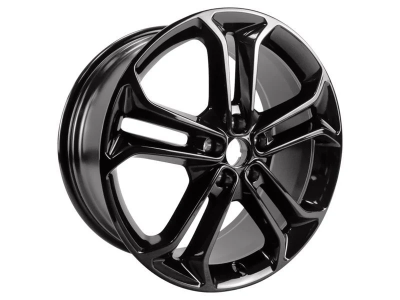 FOCUS 19" ALLOY WHEEL 5X2-SPOKE DESIGN ABSOLUTE BLACK GLOSSY FINISH 2015-2015 - Image 3