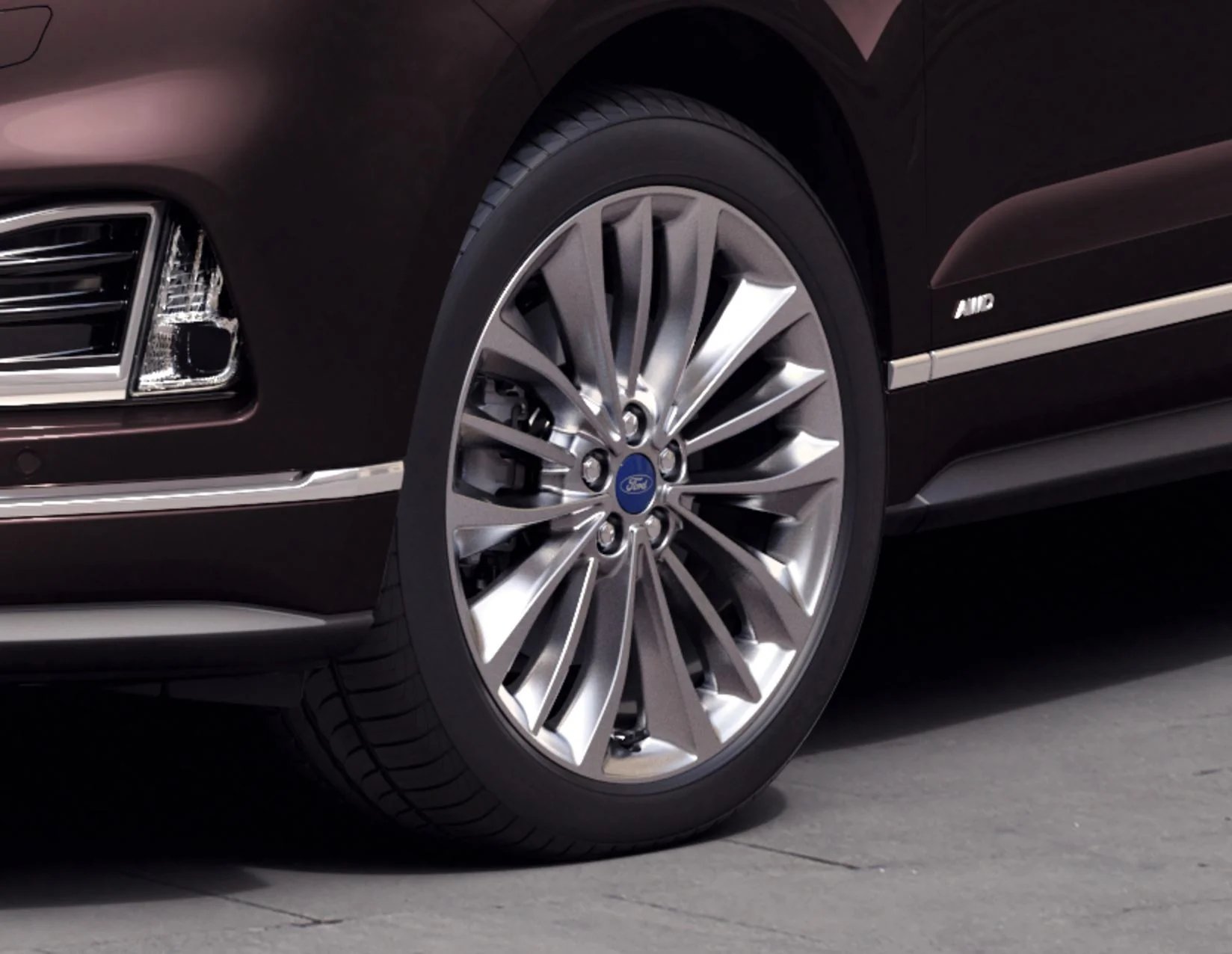 EDGE 20" ALLOY WHEEL 5X3-SPOKE DESIGN POLISHED ALUMINIUM FINISH 2018-2019