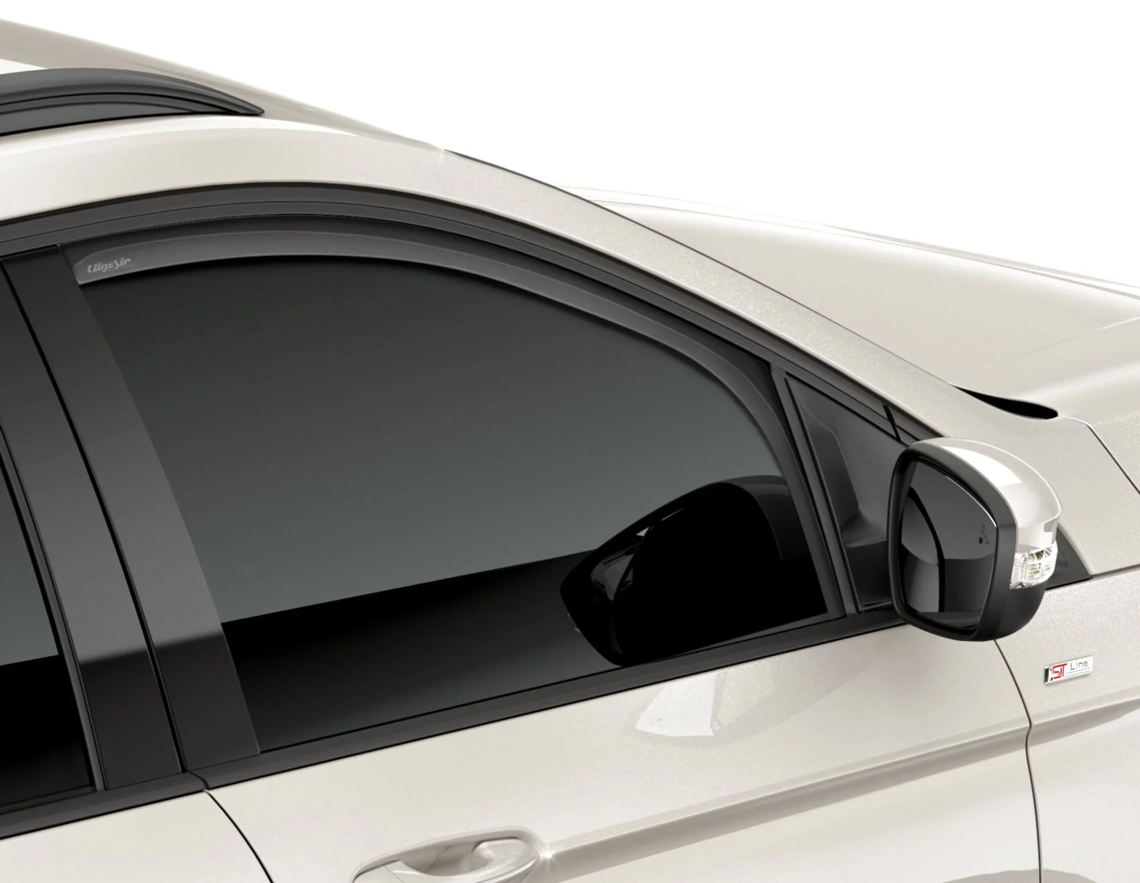 EDGE FROM 01/2016 CLIMAIR®* WIND DEFLECTORS FOR FRONT DOOR WINDOWS,BLACK