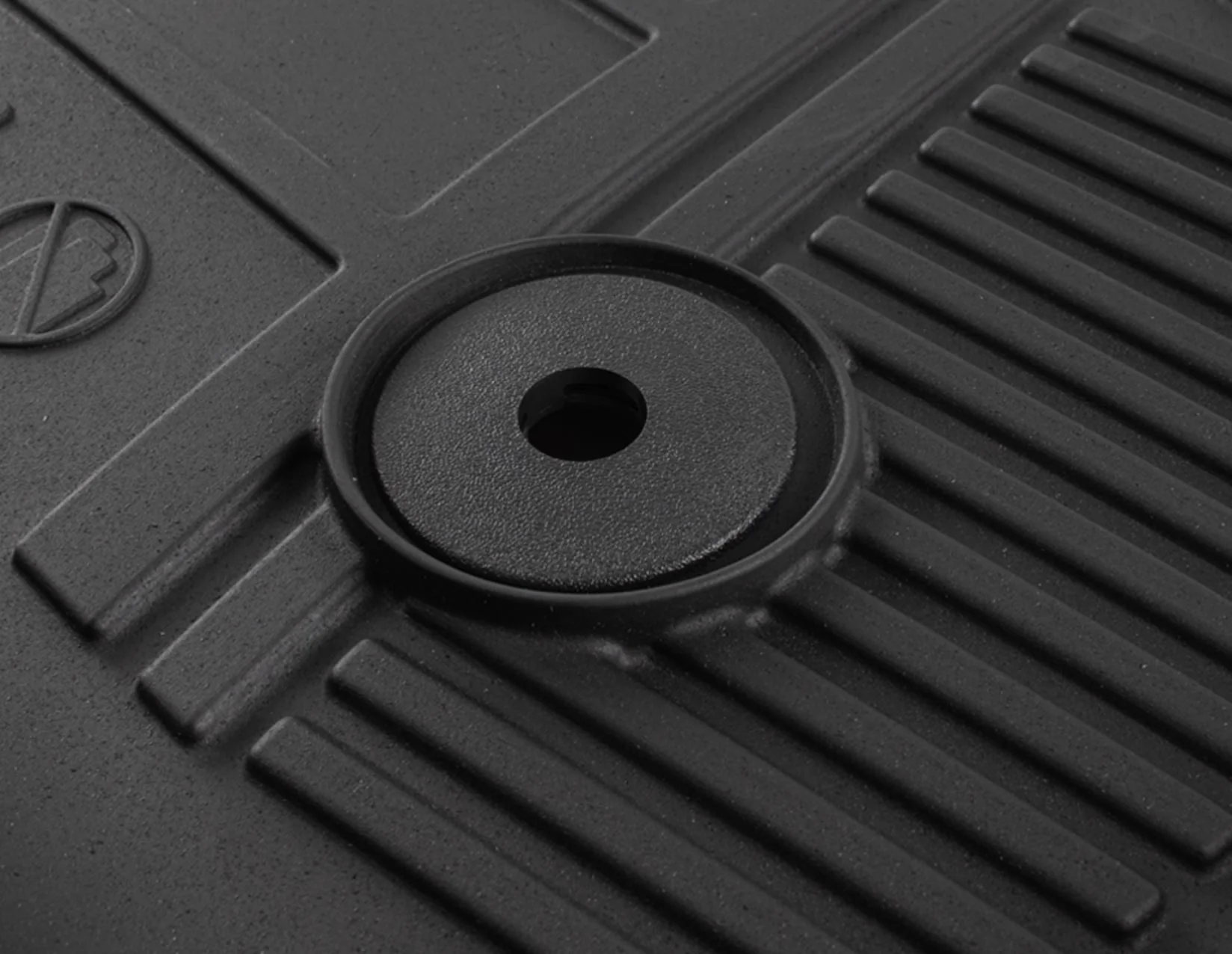 ECOSPORT RUBBER FLOOR MATS IN TRAY STYLE WITH RAISED EDGES, FRONT, BLACK WITH ECOSPORT LOGO, 2017 - ONWARD - Image 3