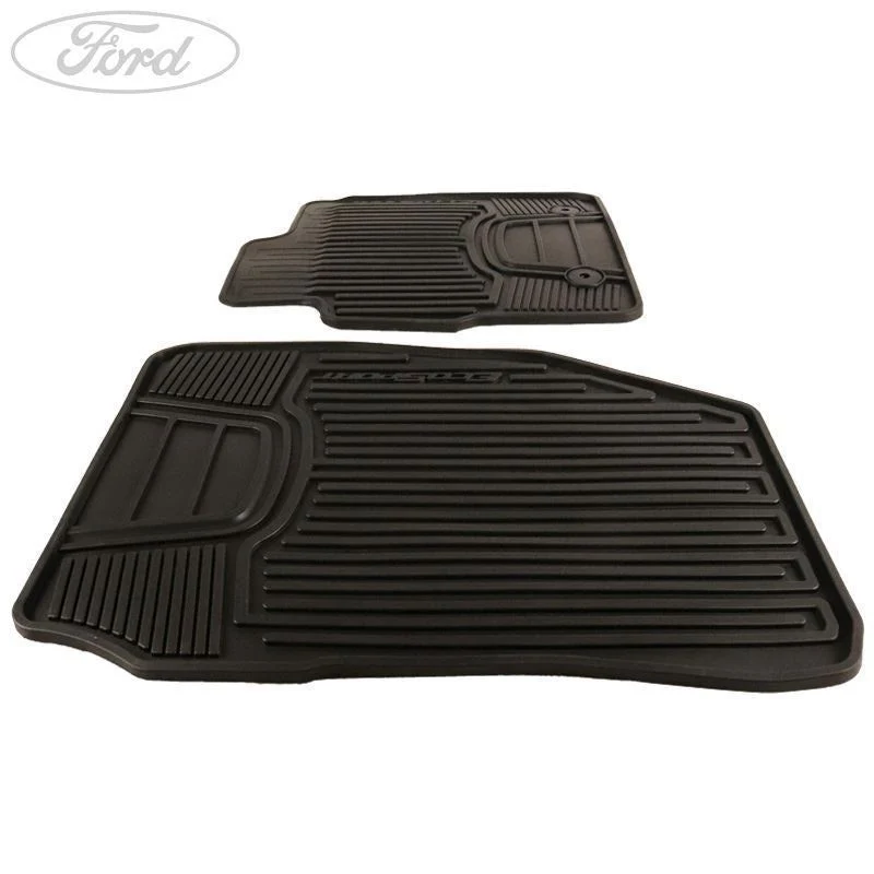 ECOSPORT FRONT RUBBER CONTOURED CAR FLOOR MATS BLACK 2014 - Image 5
