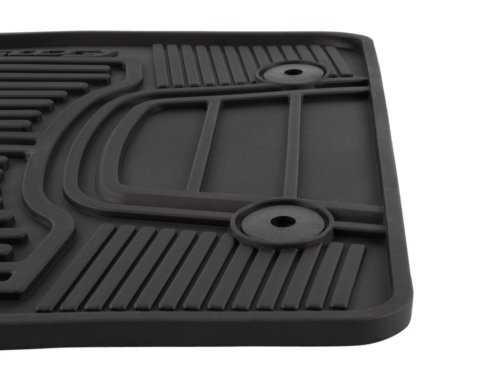 ECOSPORT RUBBER FLOOR MATS FRONT, BLACK WITH ECOSPORT LOGO, 2013-2017 - Image 3