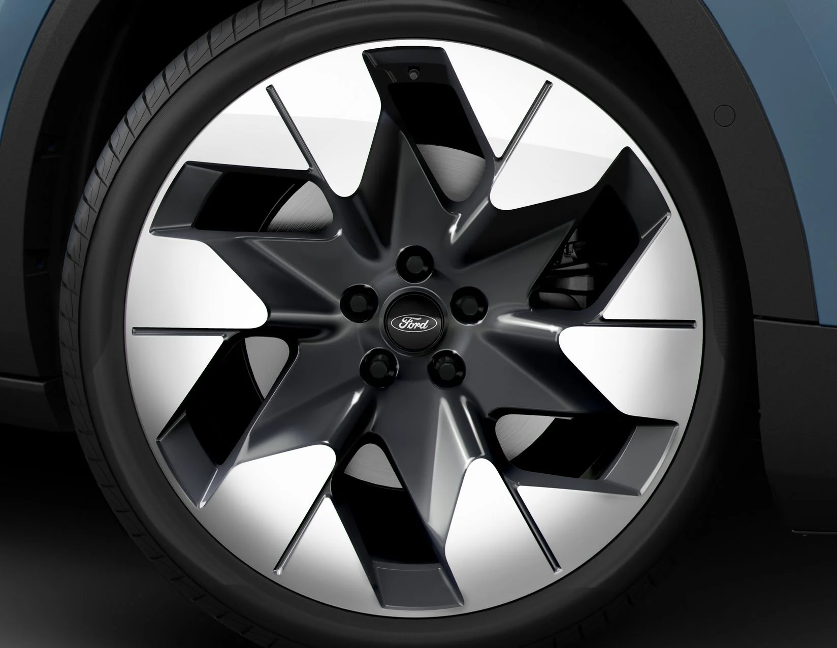 ALL-ELECTRIC EXPLORER 20" REAR ALLOY WHEEL 6-SPOKE DESIGN MAGNETIC BRIGHT MACHINED FINISH 2024-ON 2689774