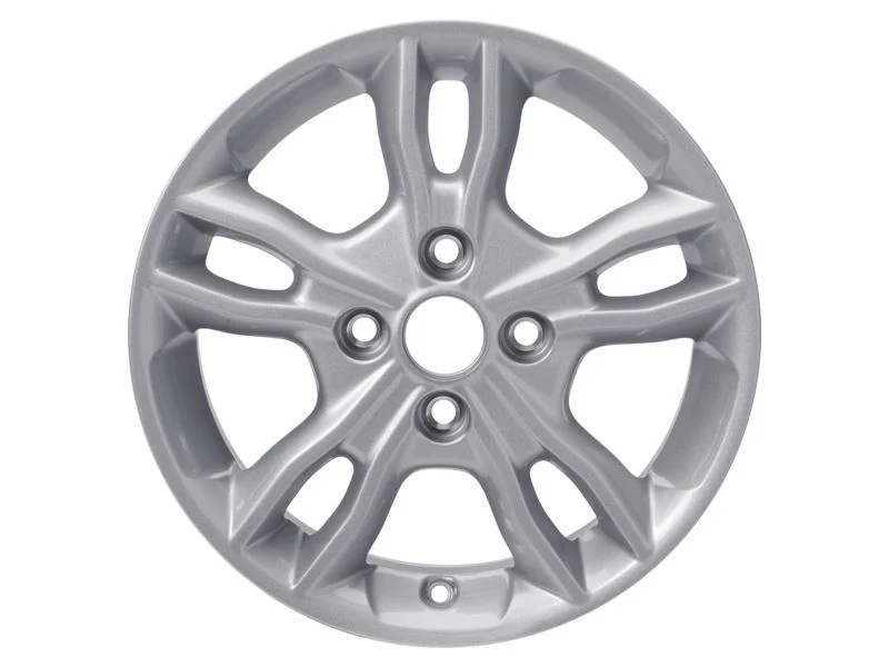 FIESTA 15" ALLOY WHEEL 5X2-SPOKE DESIGN SPARKLE SILVER FINISH 2012-2019 - Image 4