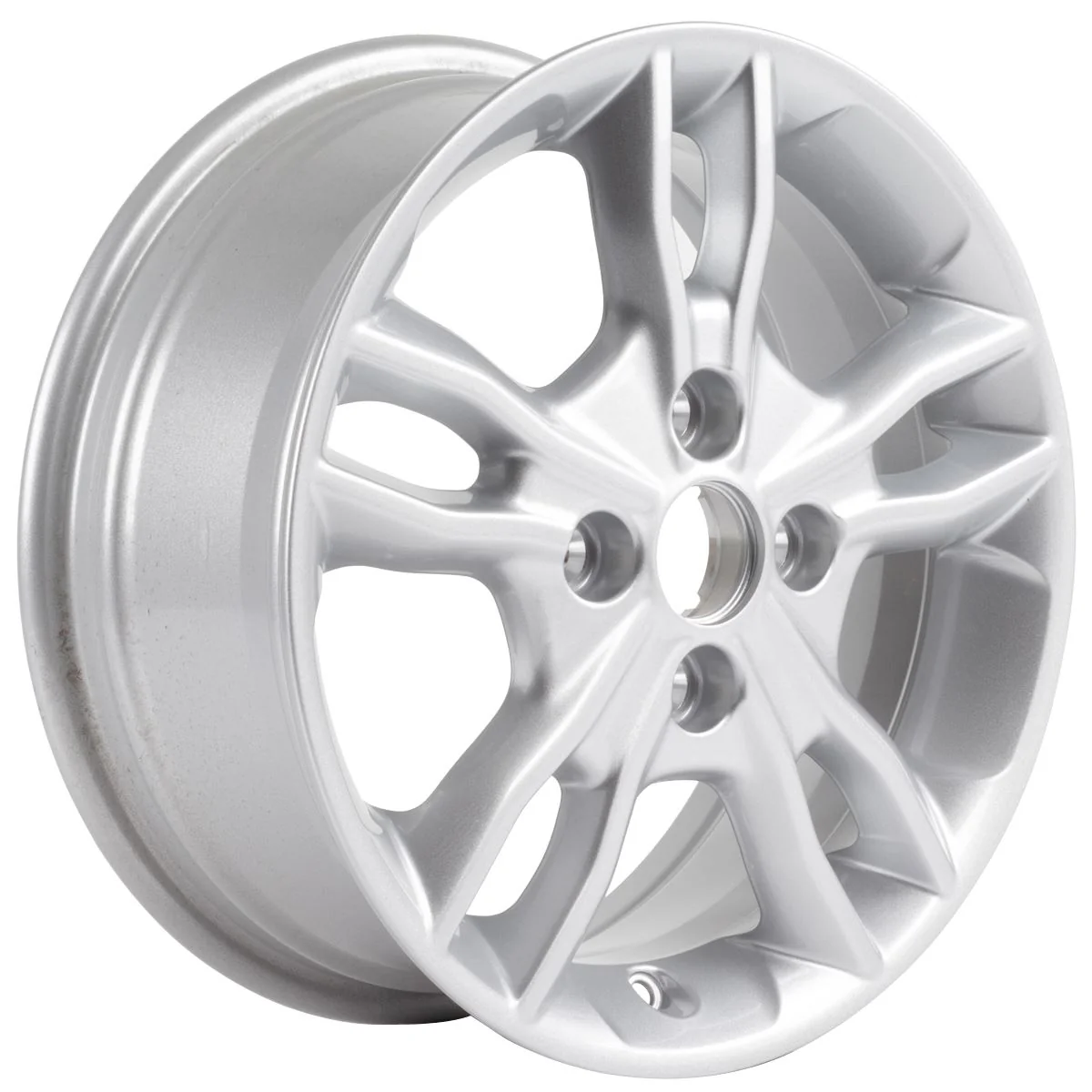 FIESTA 15" ALLOY WHEEL 5X2-SPOKE DESIGN SPARKLE SILVER FINISH 2012-2019 - Image 5