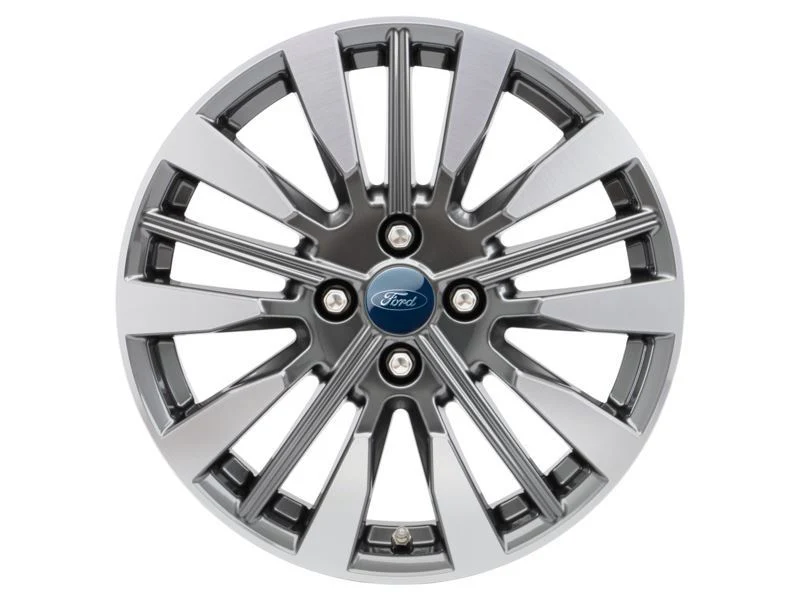 FIESTA 17" ALLOY WHEEL 5x3-SPOKE DESIGN PEARL GREY MACHINED FINISH 2021-2023 - Image 2