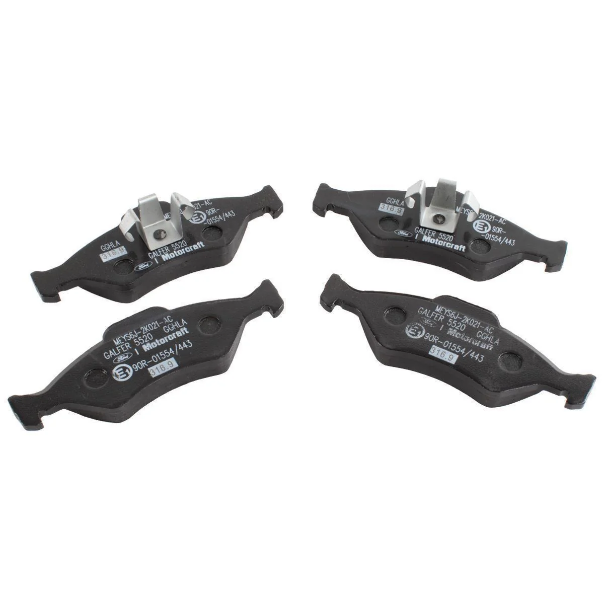 FIESTA KA MOTORCRAFT FRONT BRAKE PAD AXLE SET - Image 2