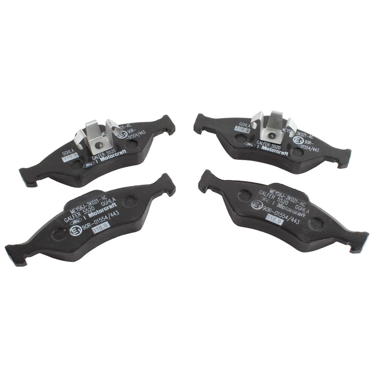 FIESTA KA MOTORCRAFT FRONT BRAKE PAD AXLE SET - Image 6