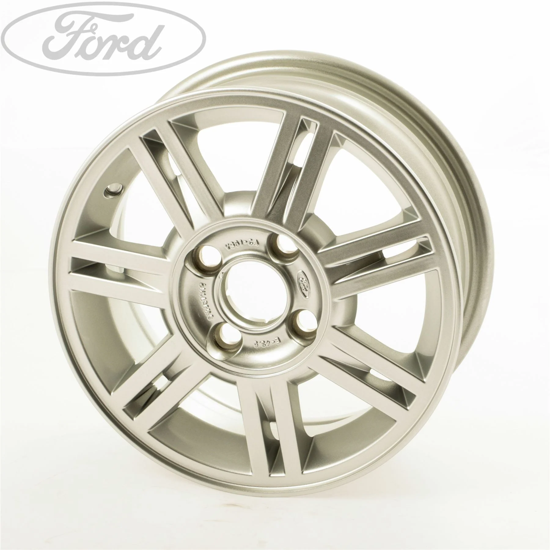 FIESTA MK4 MK5 14" ALLOY WHEEL 7X2 SPOKE SILVER 5J 99-06 - Image 4