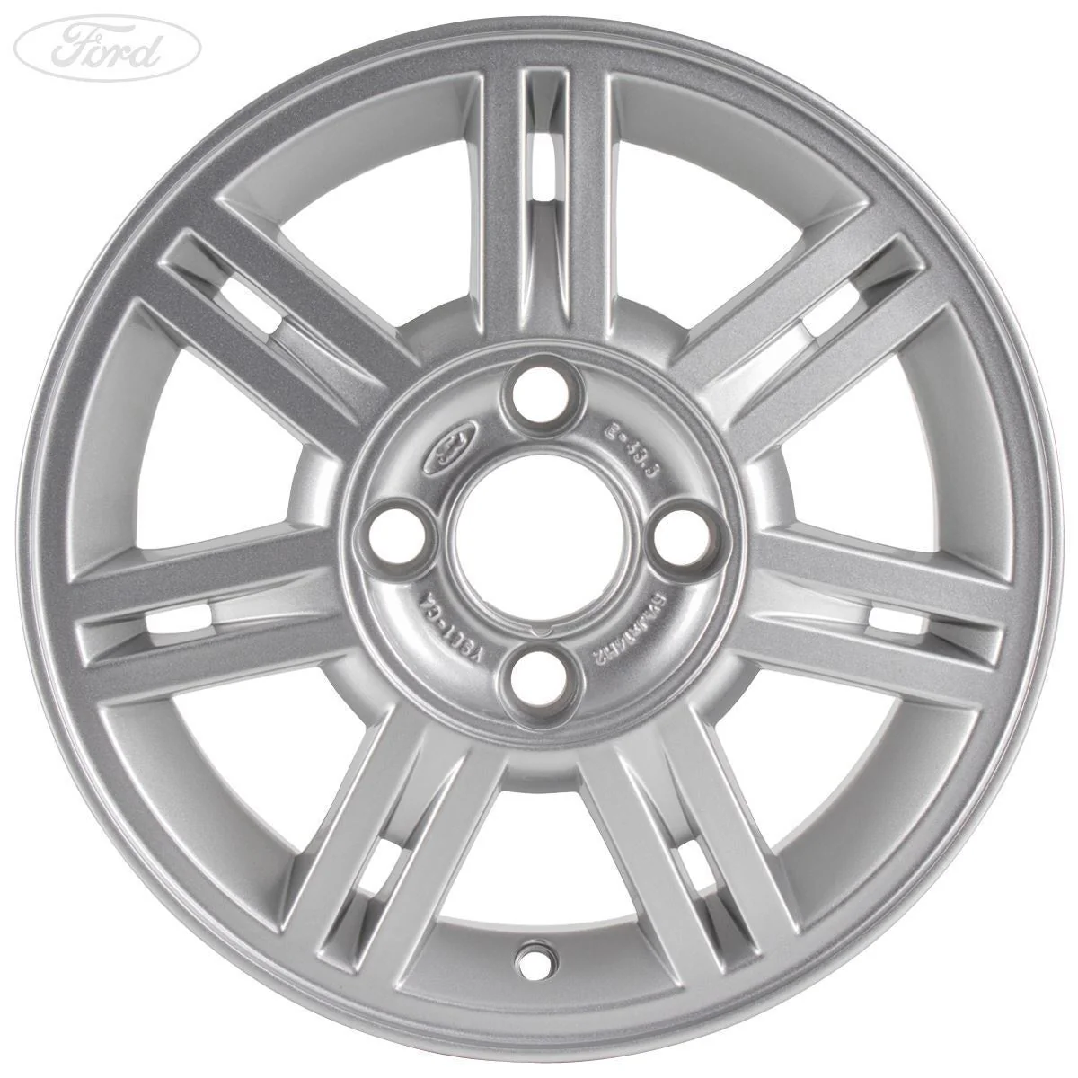 FIESTA MK4 MK5 14" ALLOY WHEEL 7X2 SPOKE SILVER 5J 99-06 - Image 6