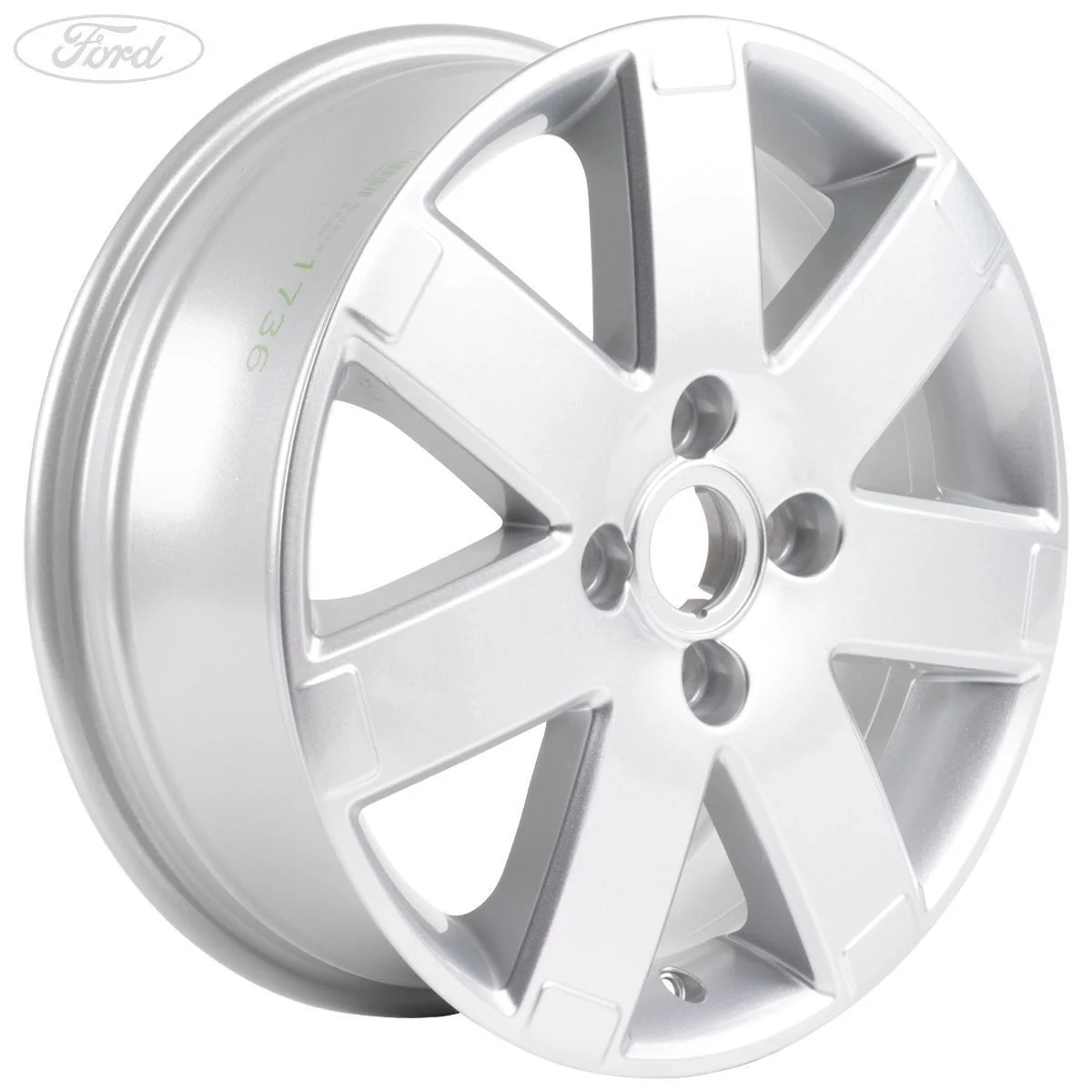 FIESTA MK6 FUSION FOCUS MK1 16" ALLOY WHEEL 7 SPOKE 6JX16 - Image 2