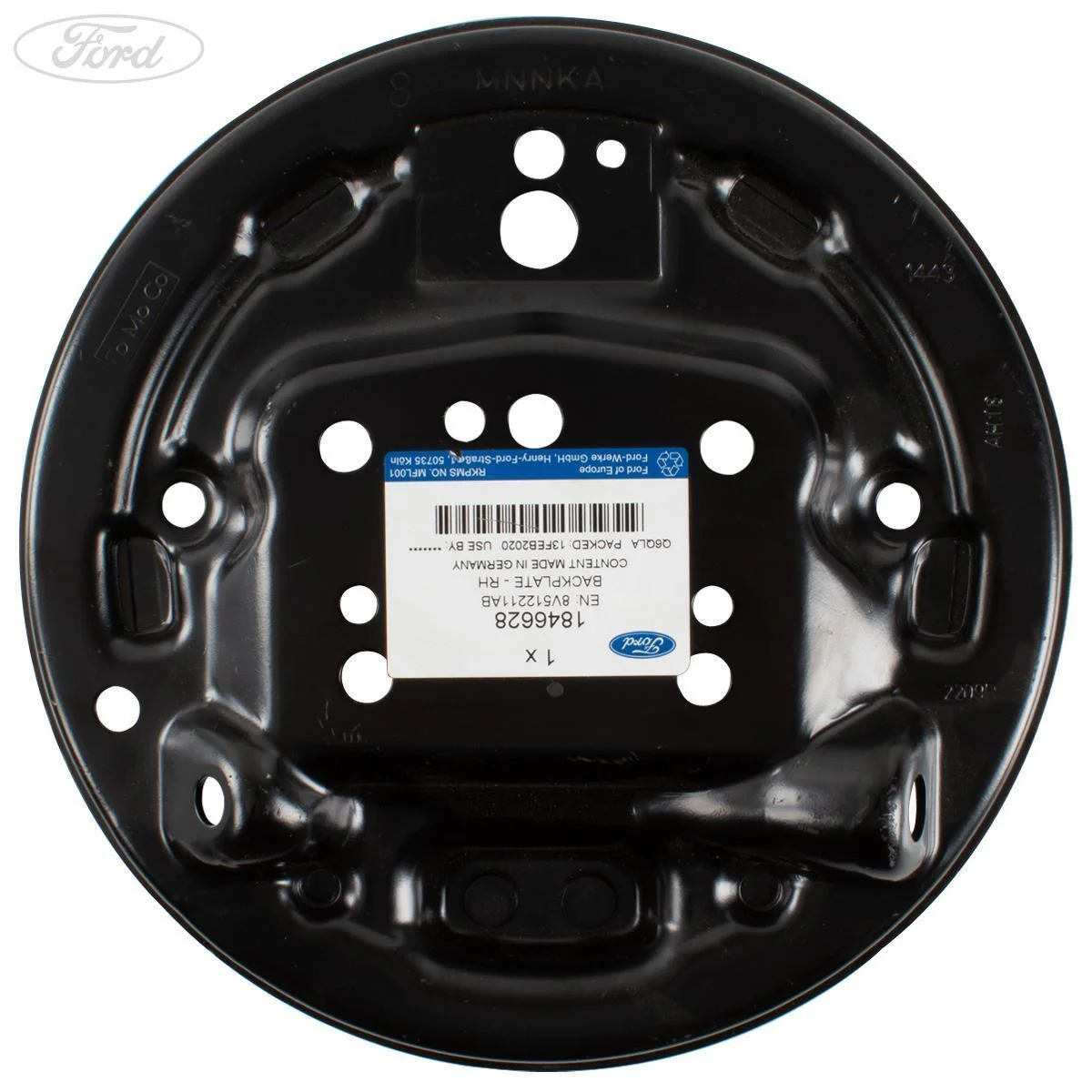 FIESTA REAR O/S DRUM BRAKE BACKING PLATE GUARD 2013-