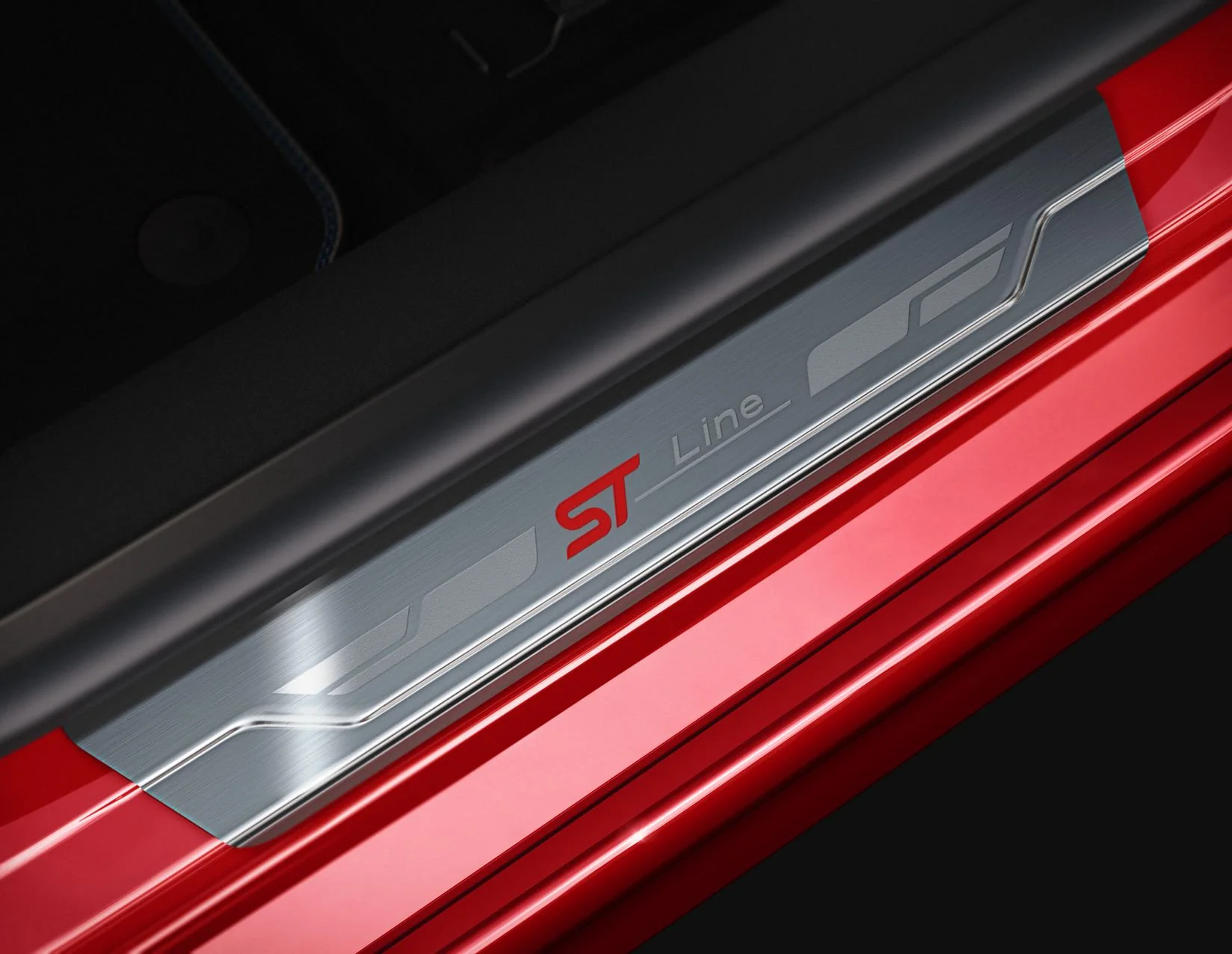 FIESTA FROM 07/2017 SCUFF PLATES FRONT,WITH ST-LINE LOGO