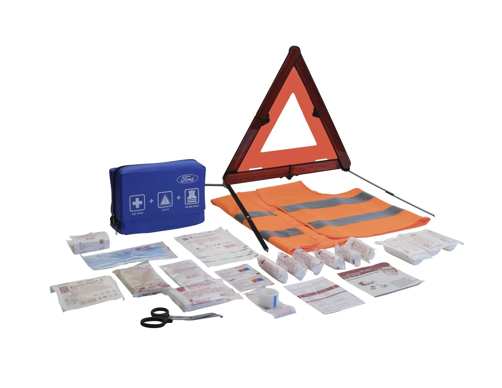 PREMIUM FIRST AID KIT WITH WARNING TRIANGLE AND WARNING VEST - Image 4