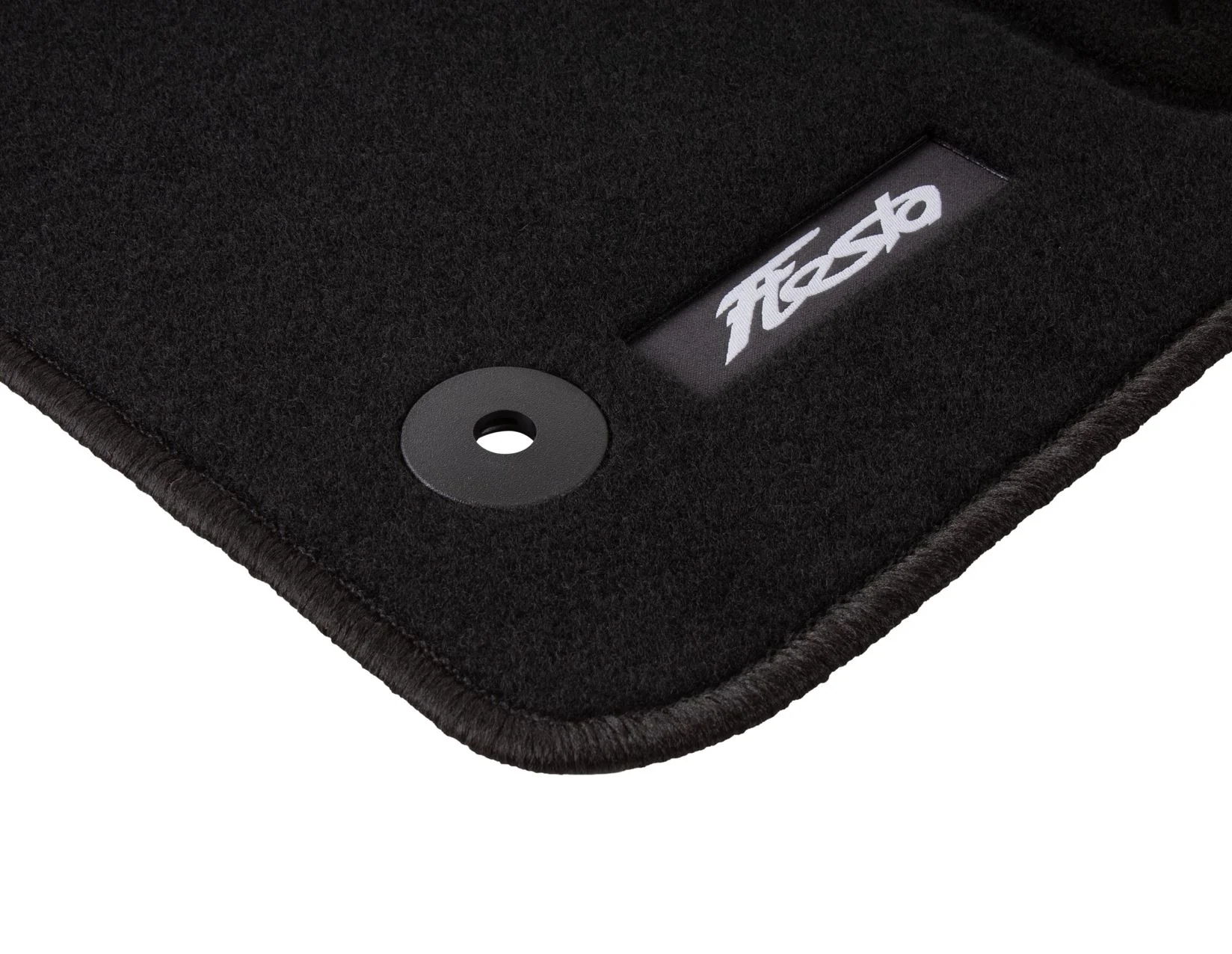 FIESTA FRONT & REAR CARPET FLOOR MATS CONTOURED SET BLACK WITH MODEL LOGO 2011-2019 - Image 2