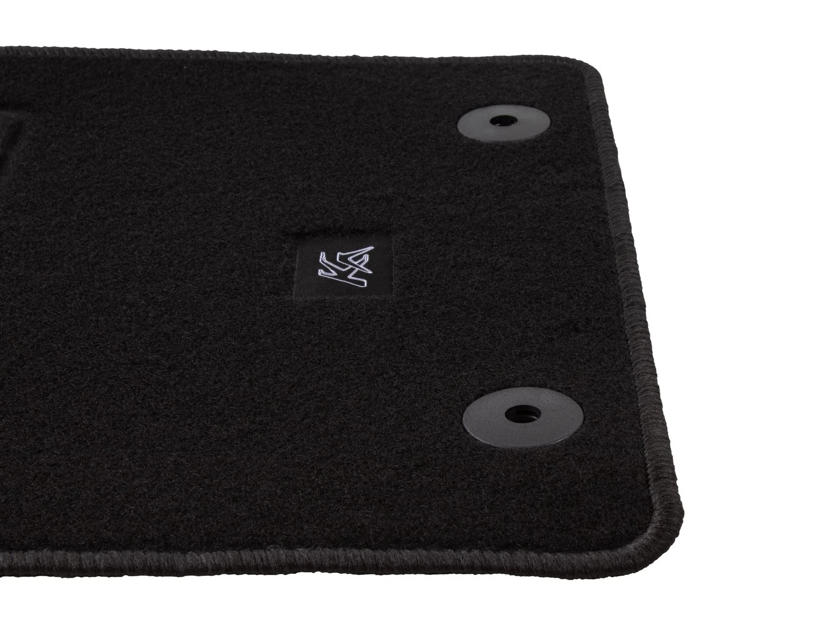 KA FRONT & REAR CARPET FLOOR MAT KIT CONTOURED SET BLACK WITH MODEL LOGO 2012-2016 - Image 3