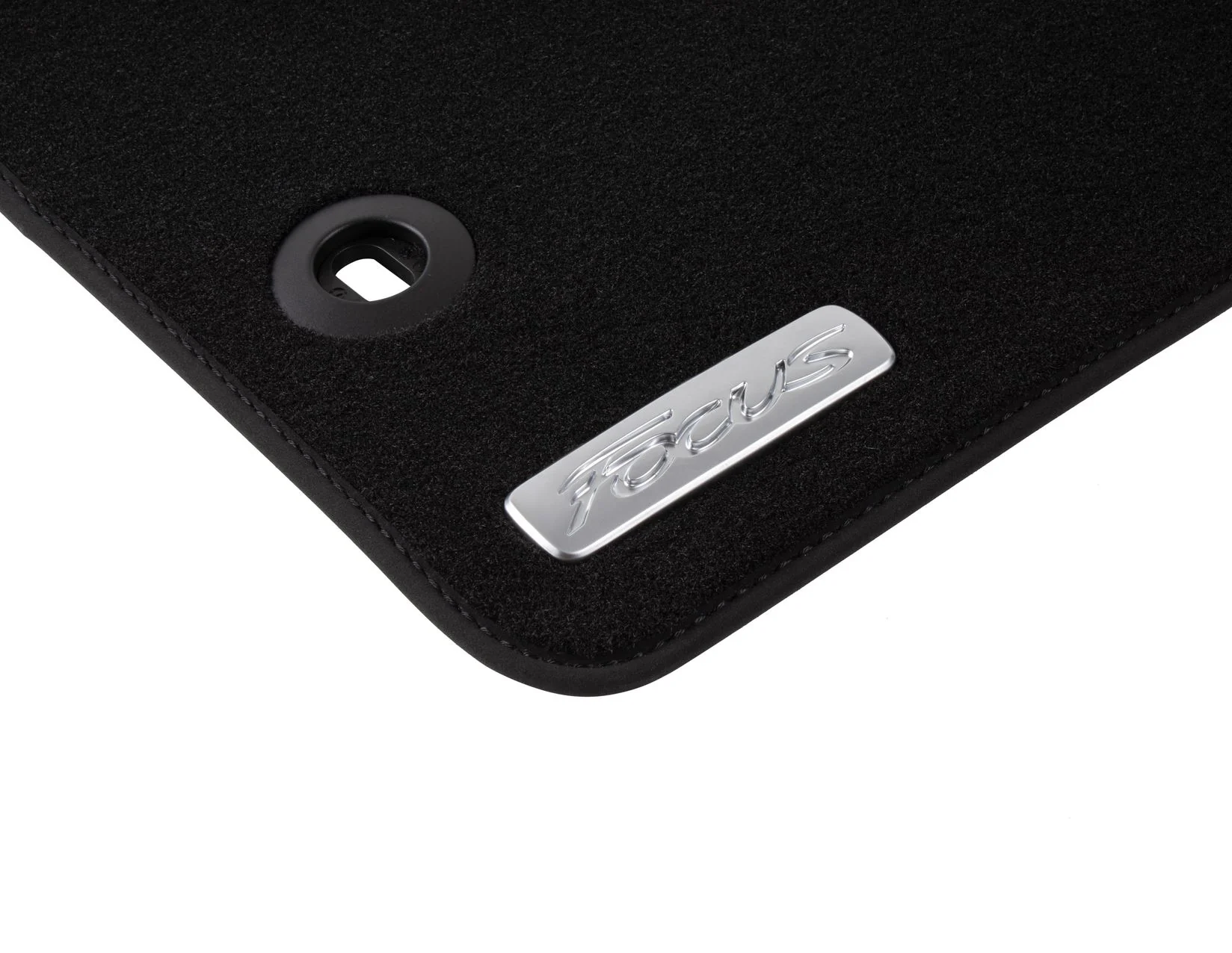 C-MAX FOCUS FRONT VELOUR CARPET FLOOR MATS CONTOURED BLACK WITH MODEL LOGO 2003-2011 1349109 - Image 2