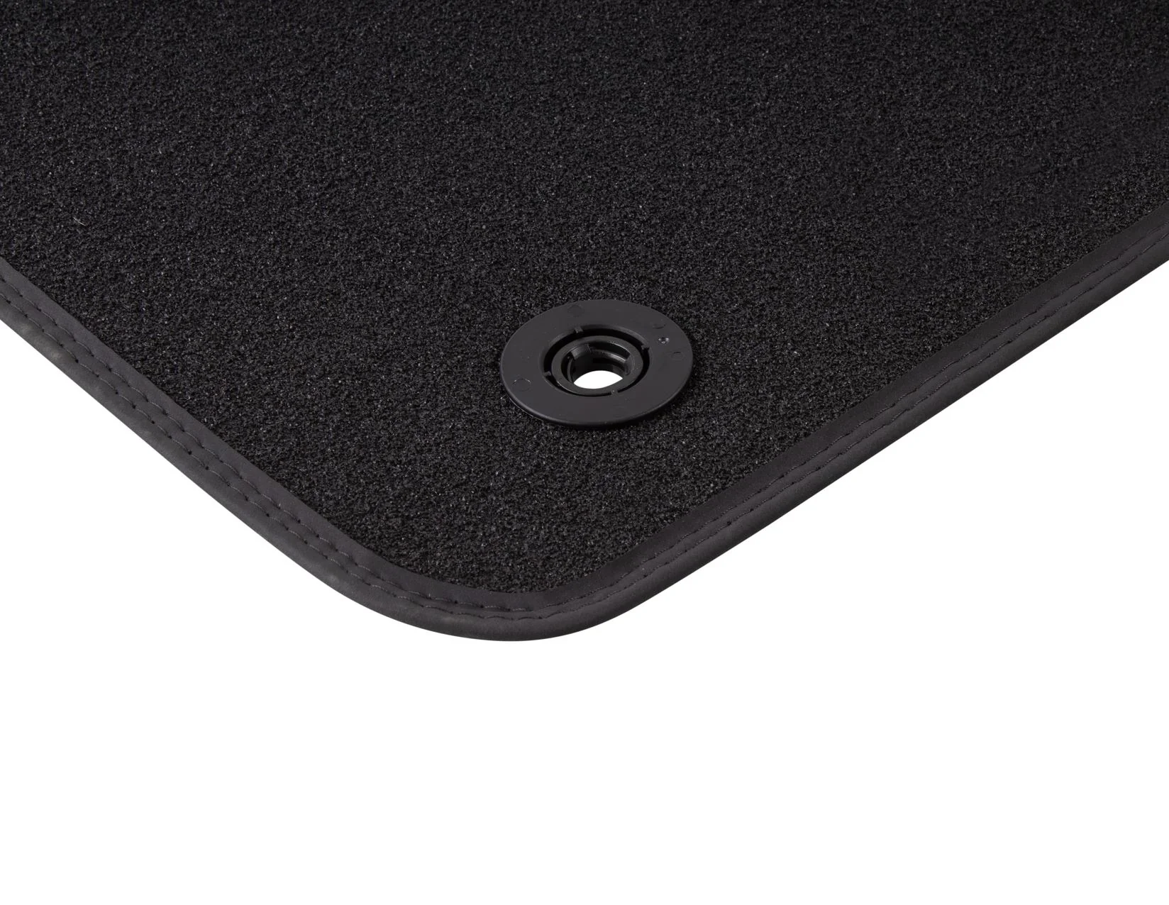 FIESTA FRONT VELOUR CARPET FLOOR MAT KIT CONTOURED IN BLACK WITH METAL GREY STITCHING 2012-2017 1848813 - Image 3