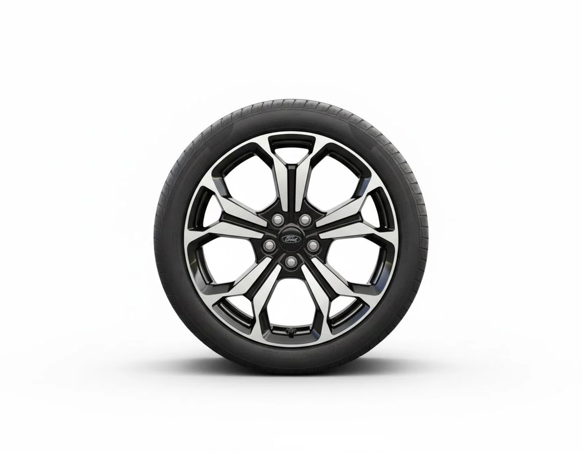 FOCUS 18" ALLOY WHEEL 5X2-Y-SPOKE DESIGN BLACK MACHINED FINISH 2018-2025 - Image 4