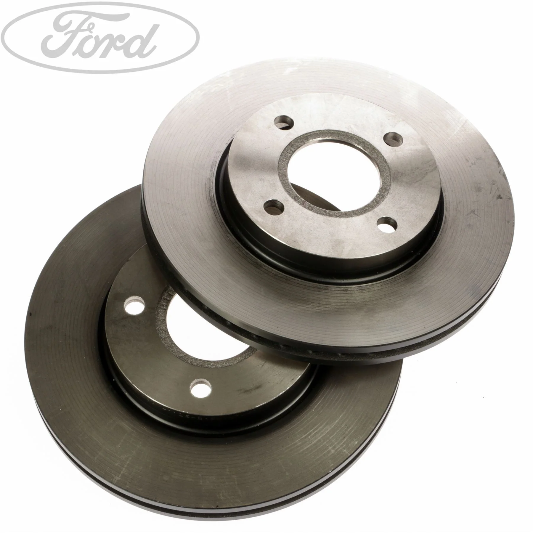 FOCUS FIESTA FRONT VENTED COATED BRAKE DISC PAIR 258MM - Image 2