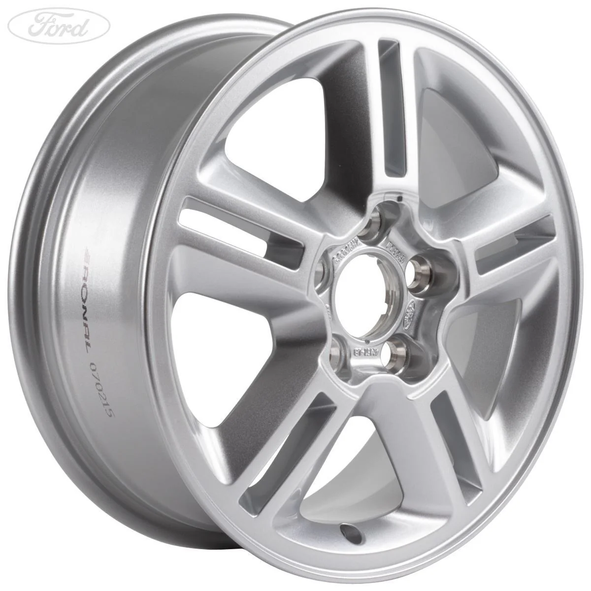 FOCUS 15" ALLOY WHEEL DESIGN 5X2-SPOKE DESIGN SILVER FINISH 2004-2007