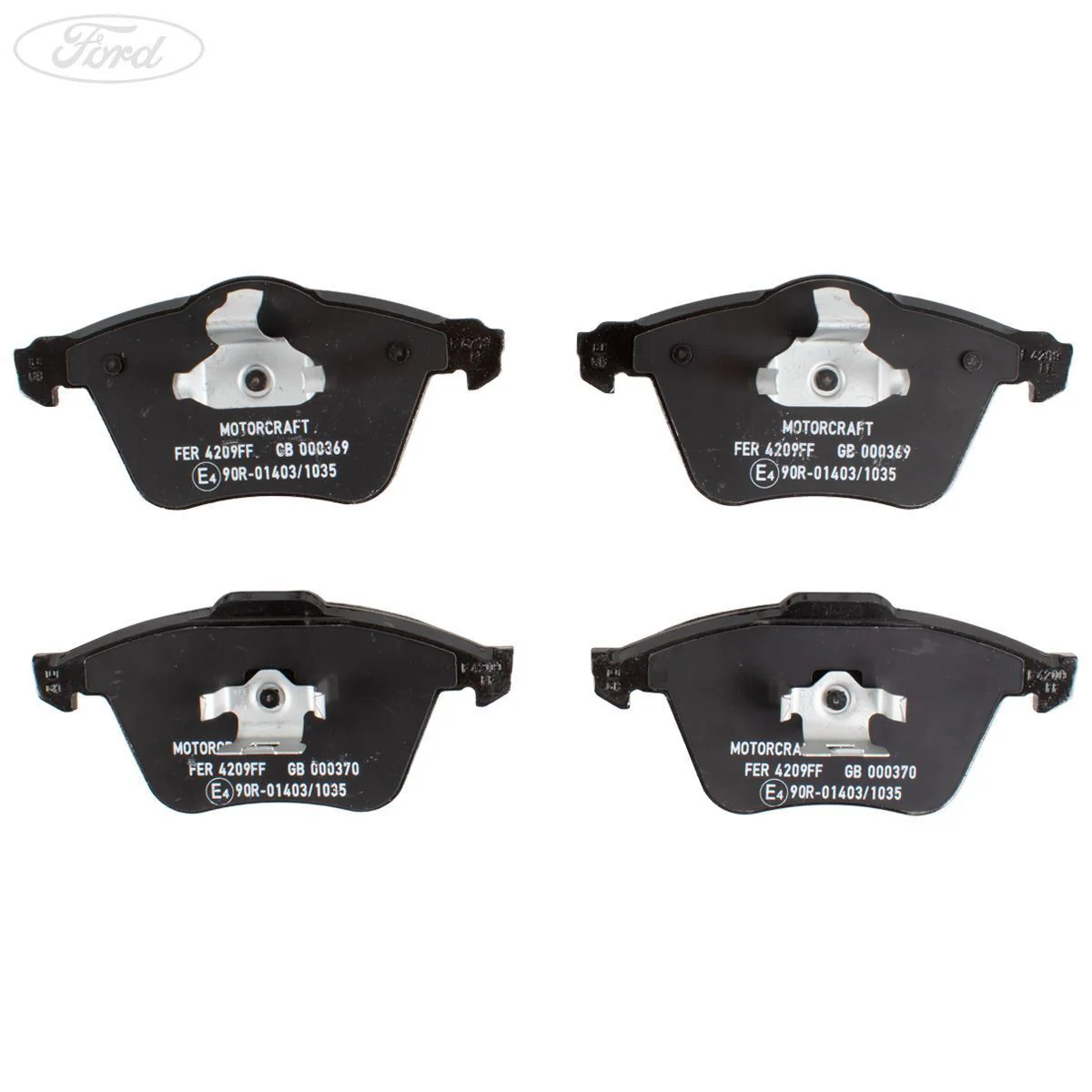 Focus ST225 Motorcraft Front Brake Pads Axle Set Kit 2005-2011 - Image 2