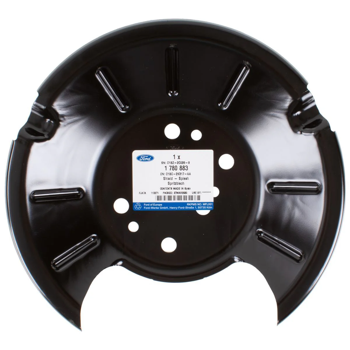 FIESTA REAR BRAKE DISCS SPLASH SHIELD 01/2013- - Image 2