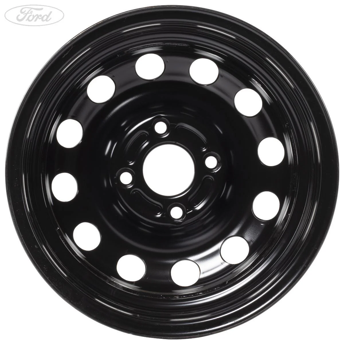 FOCUS 14" STEEL WHEEL SINGLE 5.5JX14 4 STUD BLACK