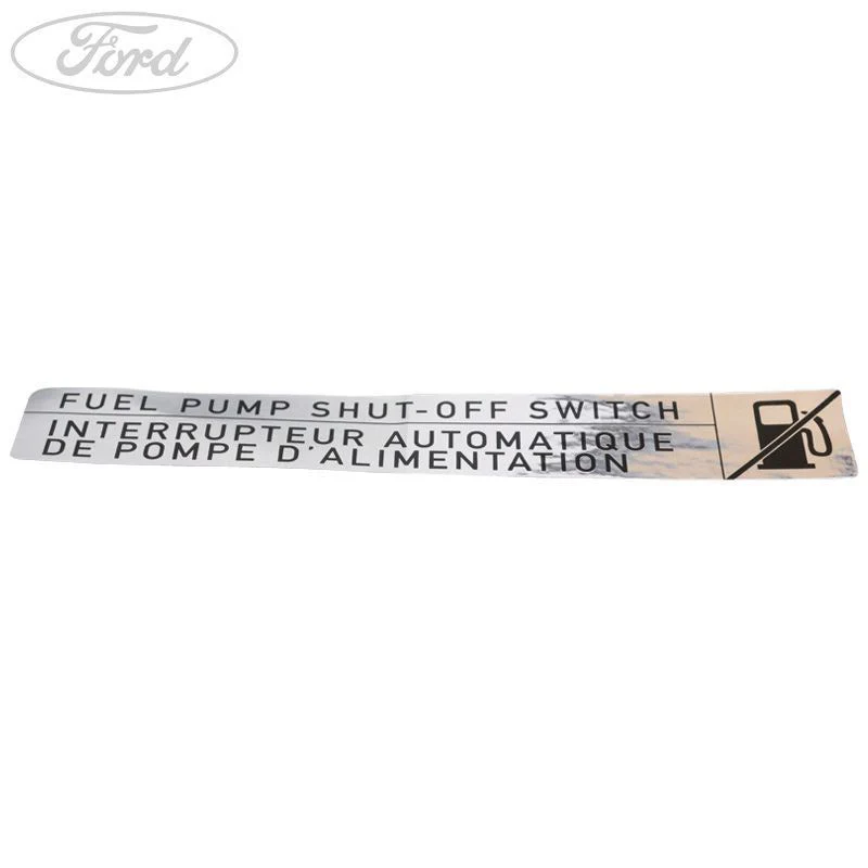 MONDEO FUEL PUMP SHUT OFF SWITCH DECAL 2000-2007 - Image 4