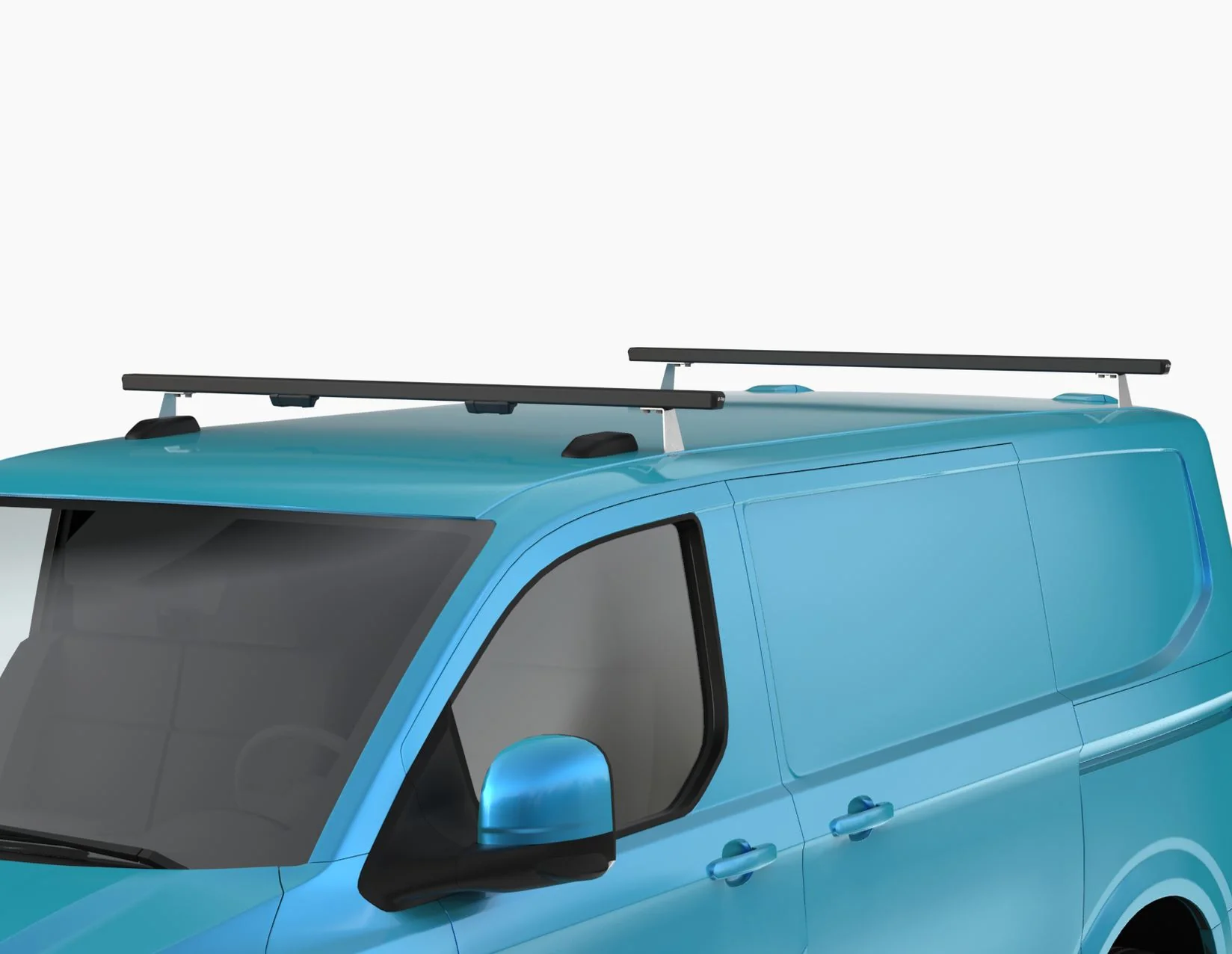 FORD TOURNEO/TRANSIT CUSTOM Q-TOP® (Q-TECH)* ROOF BASE CARRIER WITH SET OF 2 ROOF CROSSBARS - Image 2