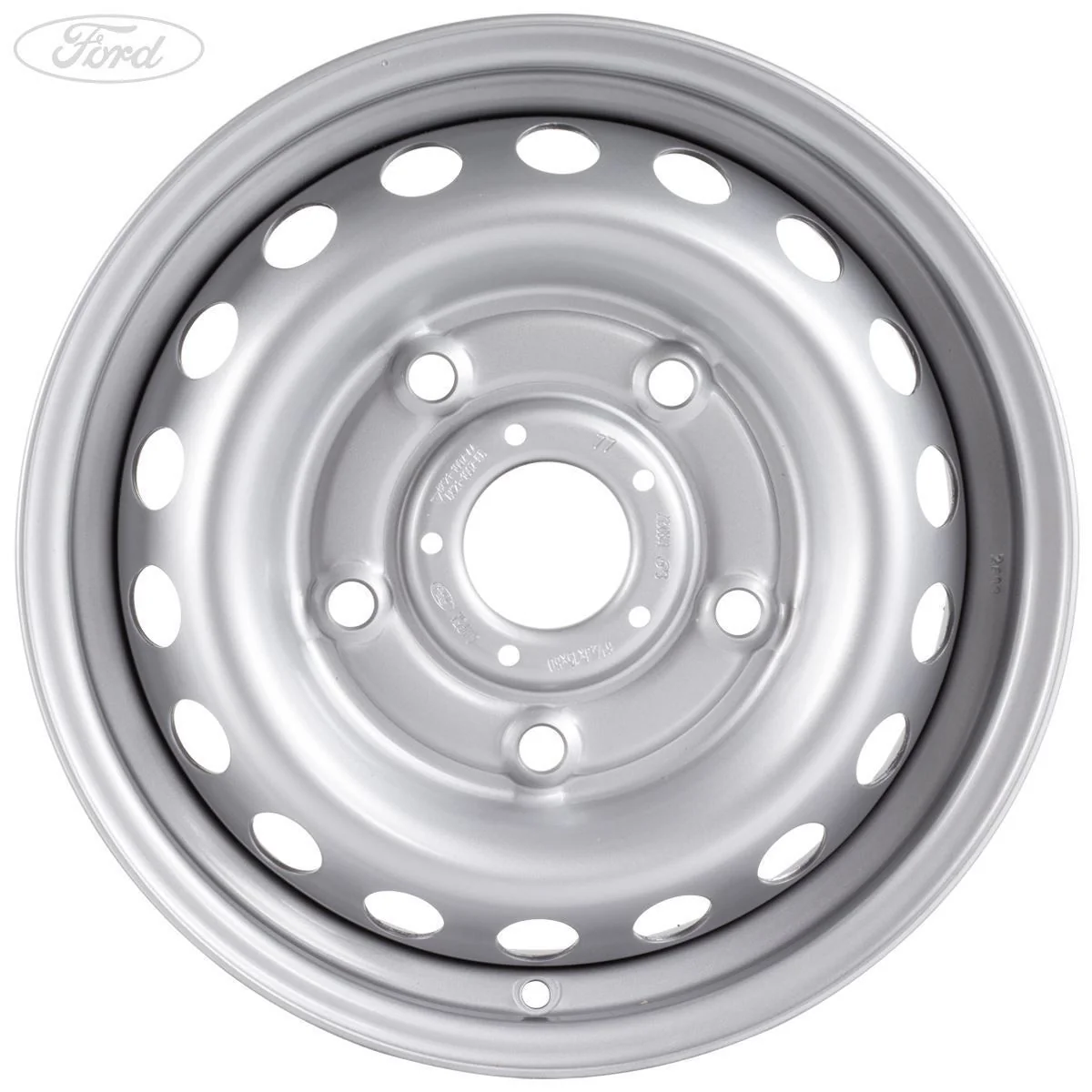 TRANSIT CUSTOM 15" STEEL WHEEL SINGLE SILVER 6.5JX15 - Image 3