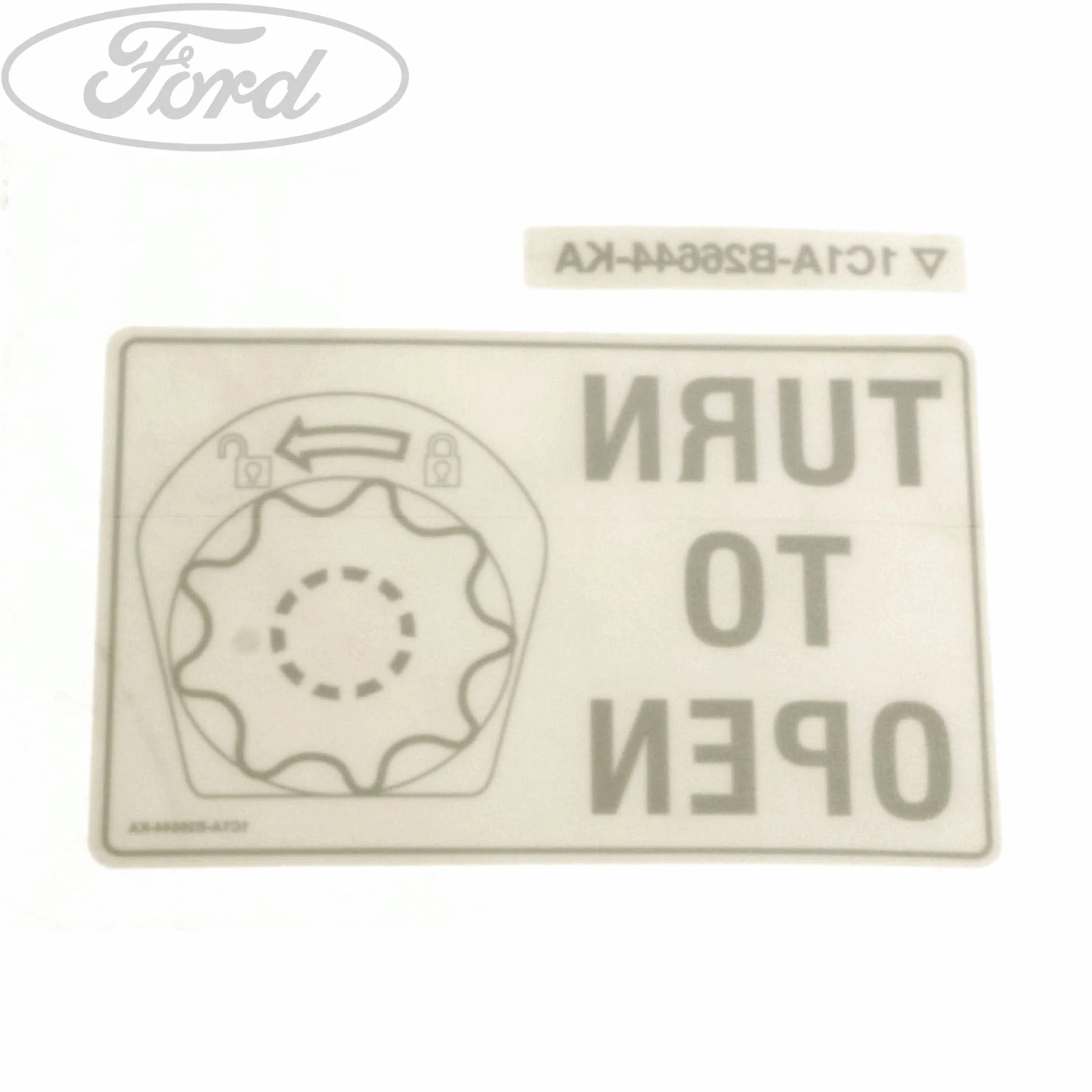 TRANSIT TURN ON OPEN INSTRUCTION DECAL - Image 3