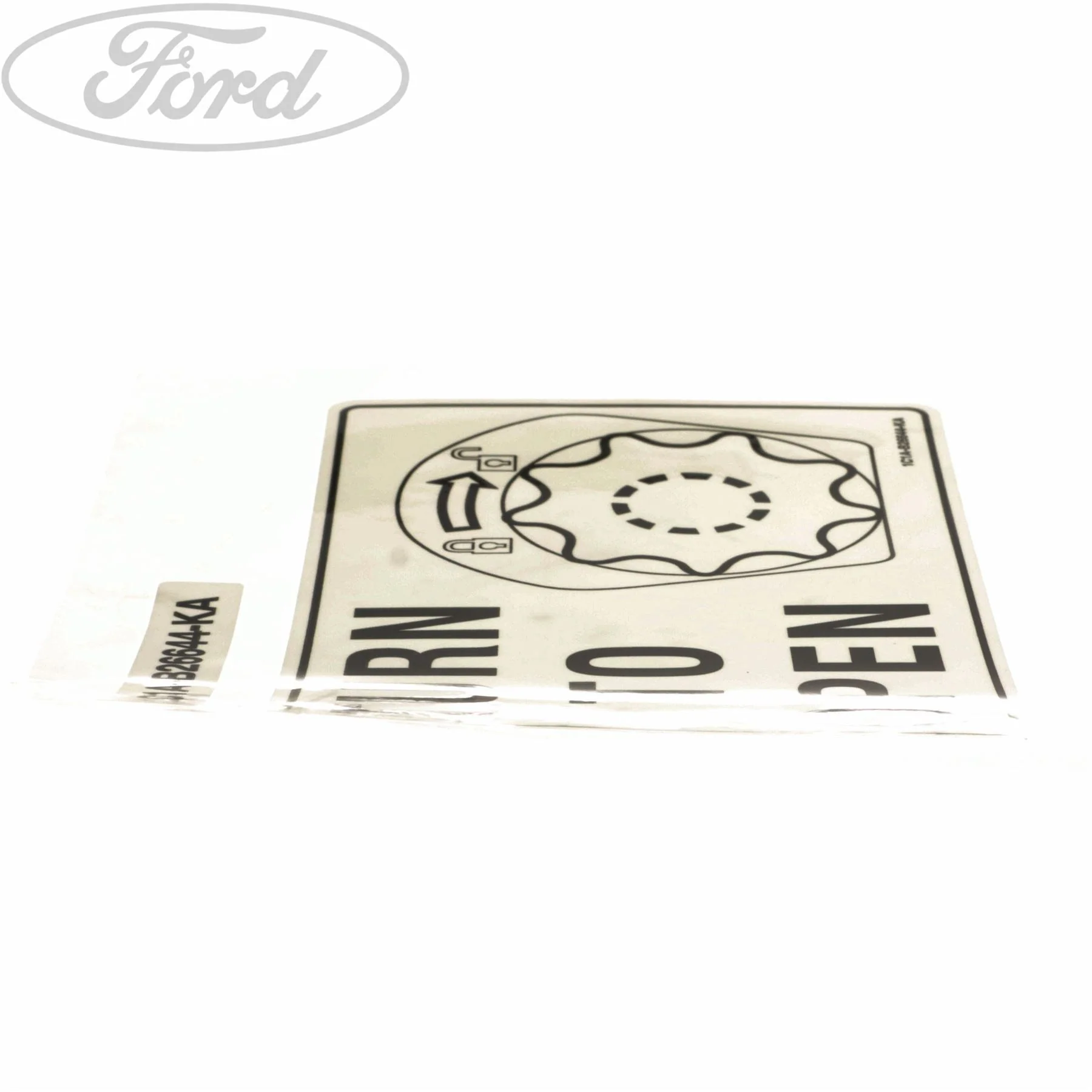 TRANSIT TURN ON OPEN INSTRUCTION DECAL - Image 4