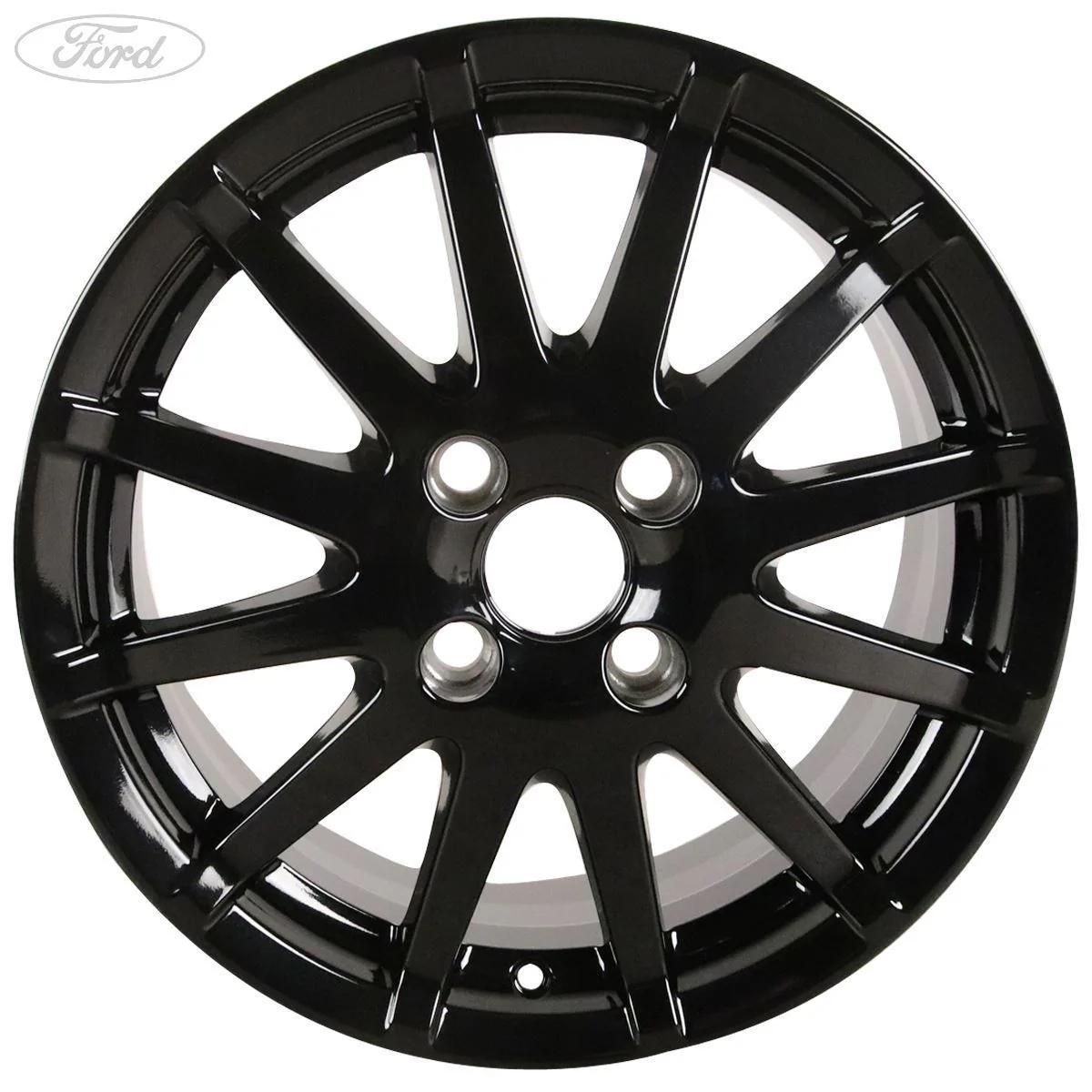 FUSION FIESTA MK6 16" ALLOY WHEEL 12 SPOKE BLACK 2002-2008 - Image 4