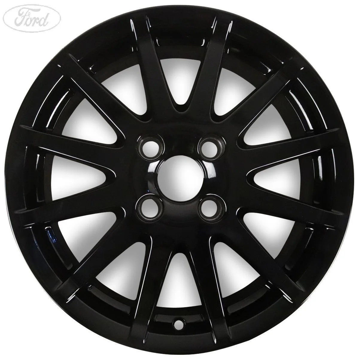 FUSION FIESTA MK6 16" ALLOY WHEEL 12 SPOKE BLACK 2002-2008 - Image 7