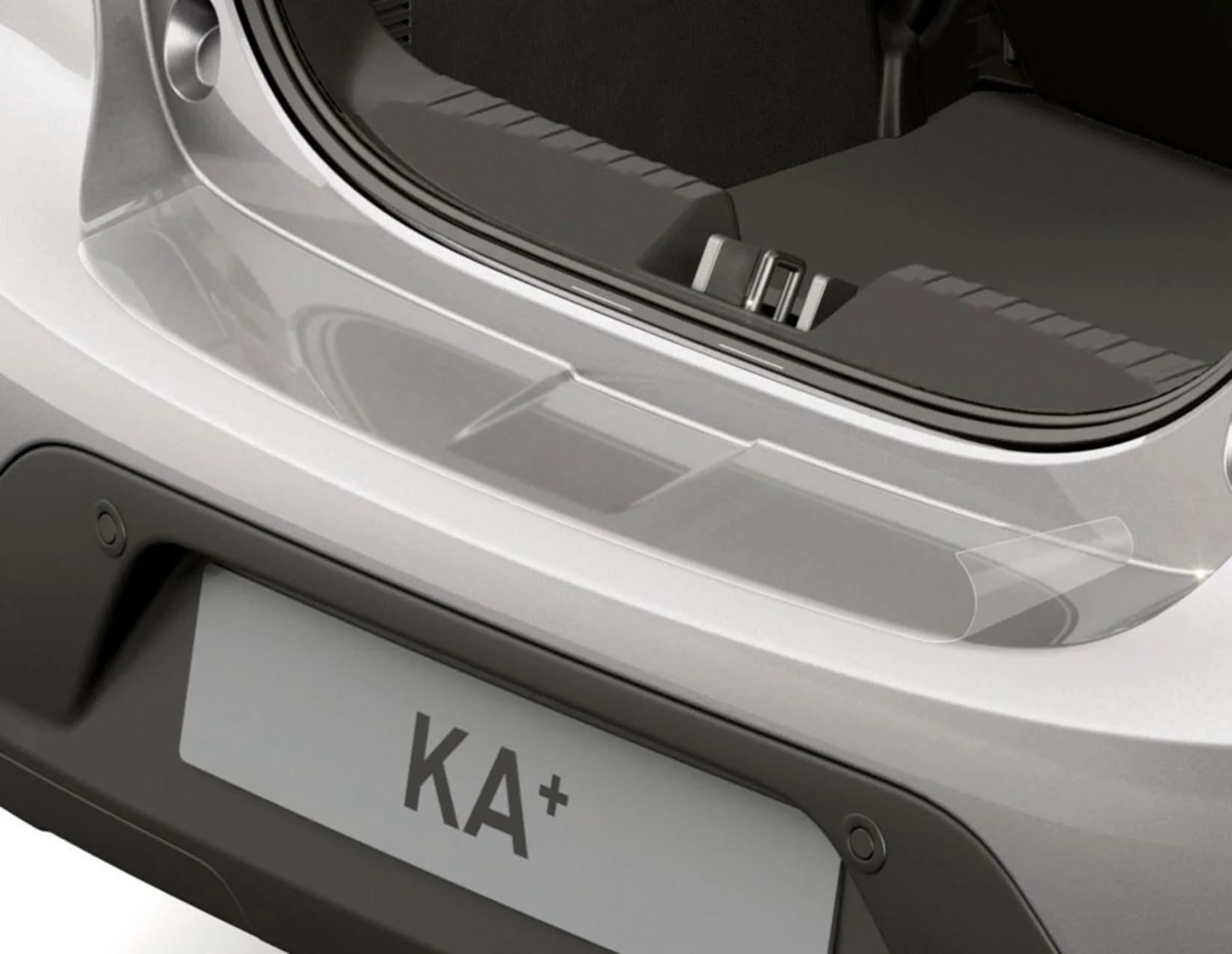 KA+ 06/2016-02/2018 HERPA PRINT* REAR BUMPER PROTECTOR FOIL,TRANSPARENT