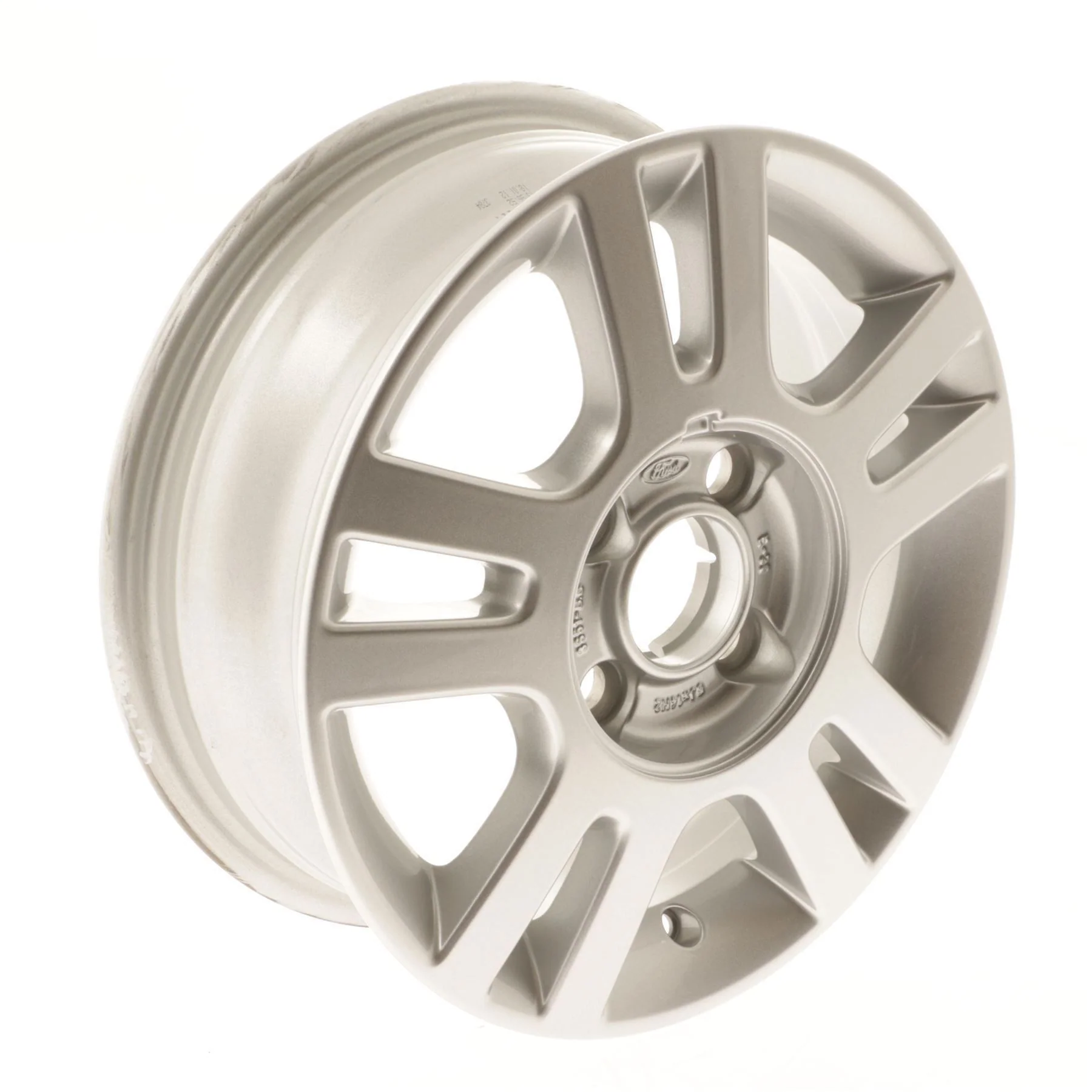 KA 14" ALLOY WHEEL 5-SPOKE DESIGN SILVER FINISH 2002-2008 - Image 2