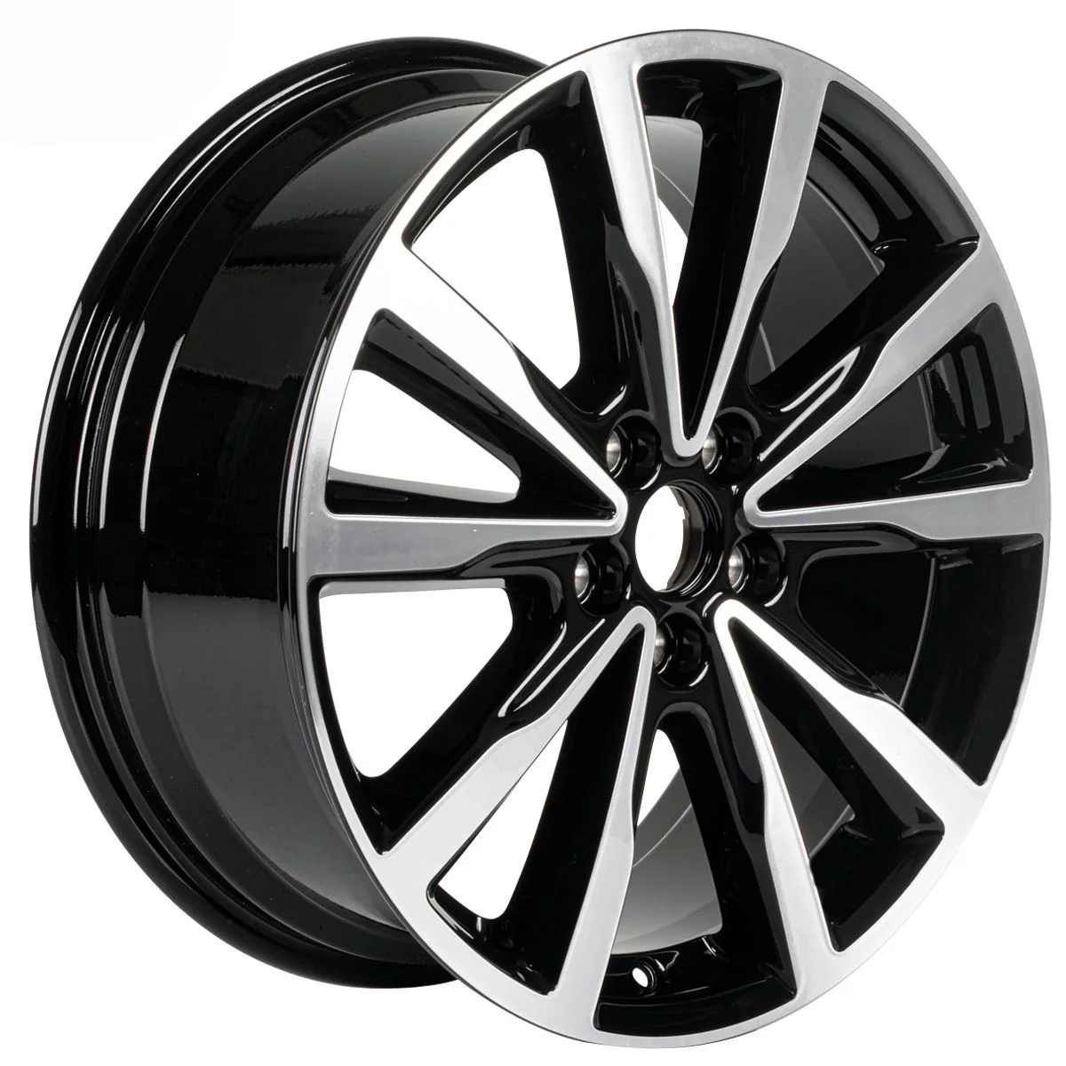 KUGA 18" ALLOY WHEEL 5X2-SPOKE DESIGN BLACK MACHINED FINISH 2016-2020 - Image 4